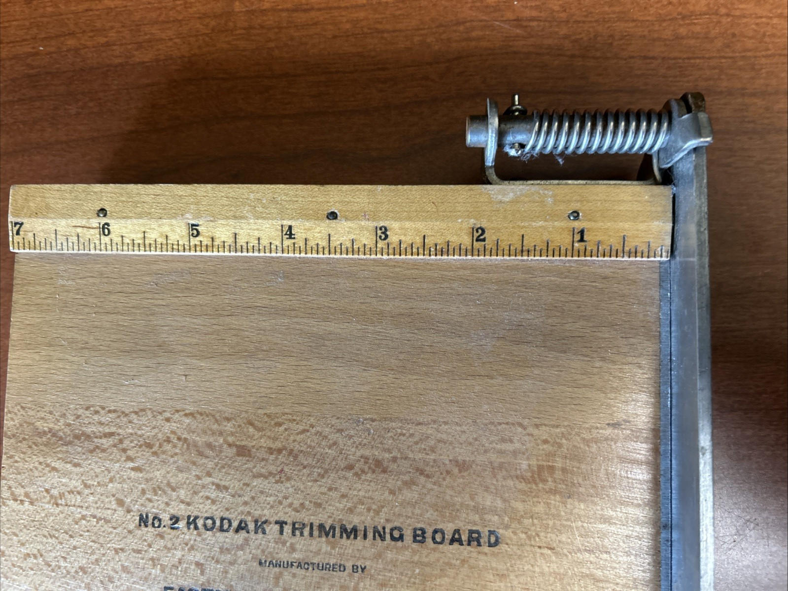Vintage Eastman Kodak No. 2 Wood Trimming Board 7″x8″ pristine condition/USA