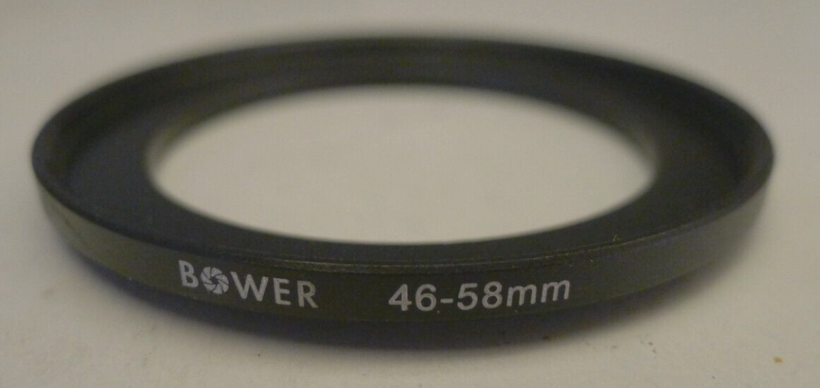 Bower 46-58mm Step-Up Adapter Ring Black – Gently Used