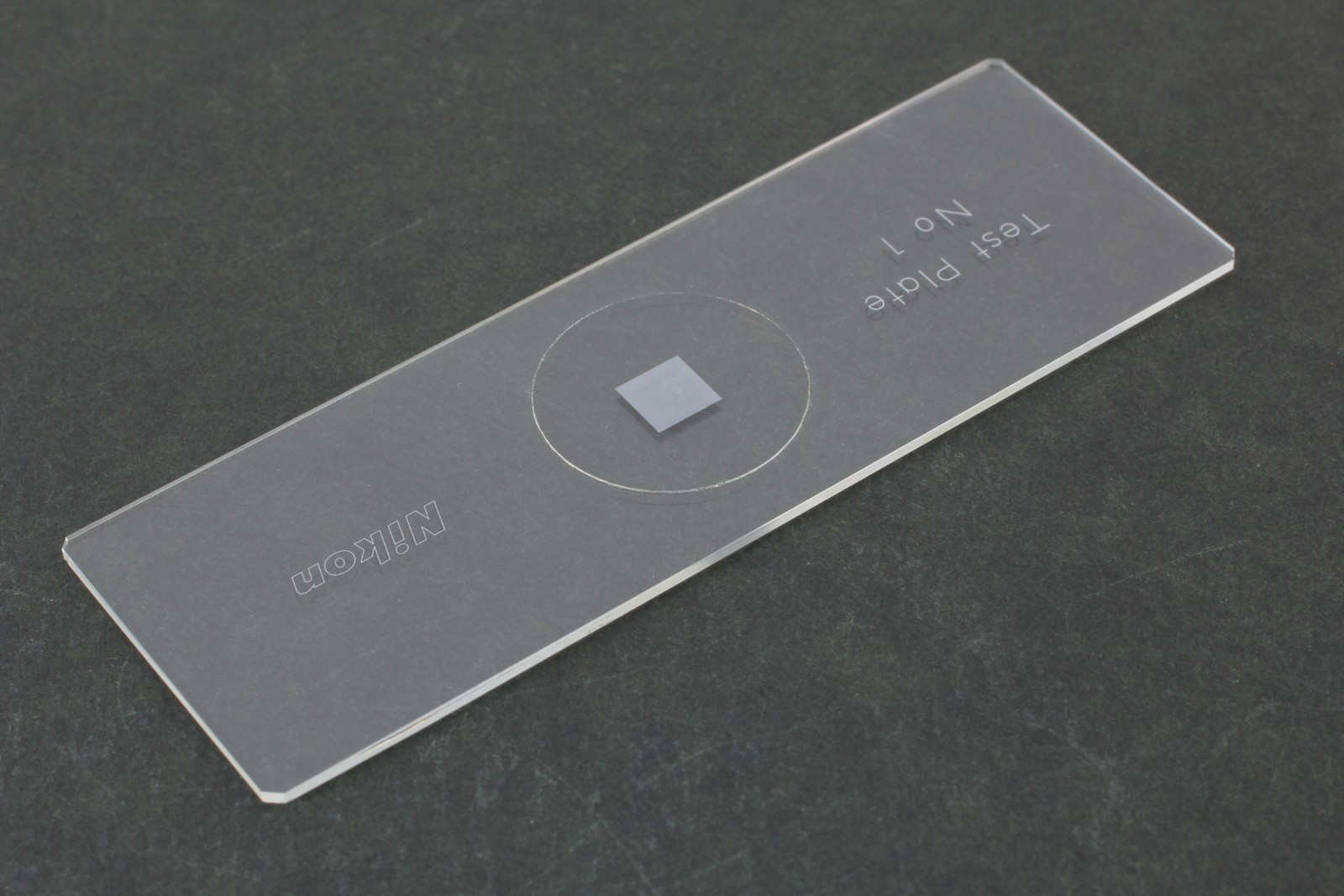 [Unused] Nikon Objective Micrometer Test Plate No1 From JAPAN