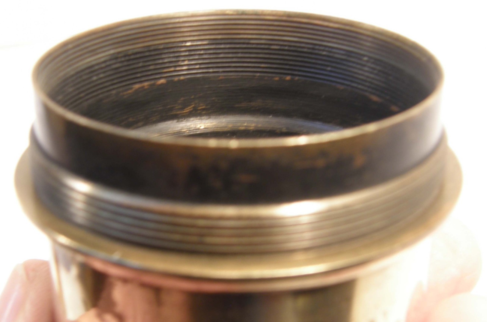 VINTAGE BRASS MOUNT ONLY 12in/1:8 ROSS LONDON No 6118 4 HOMOCENTRIC LENS AS-IS