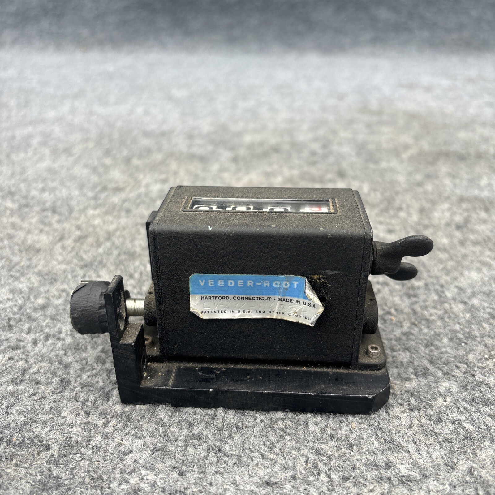 Veeder-Root CV-292-H6024 Vintage 4 digit Analog Counter Used