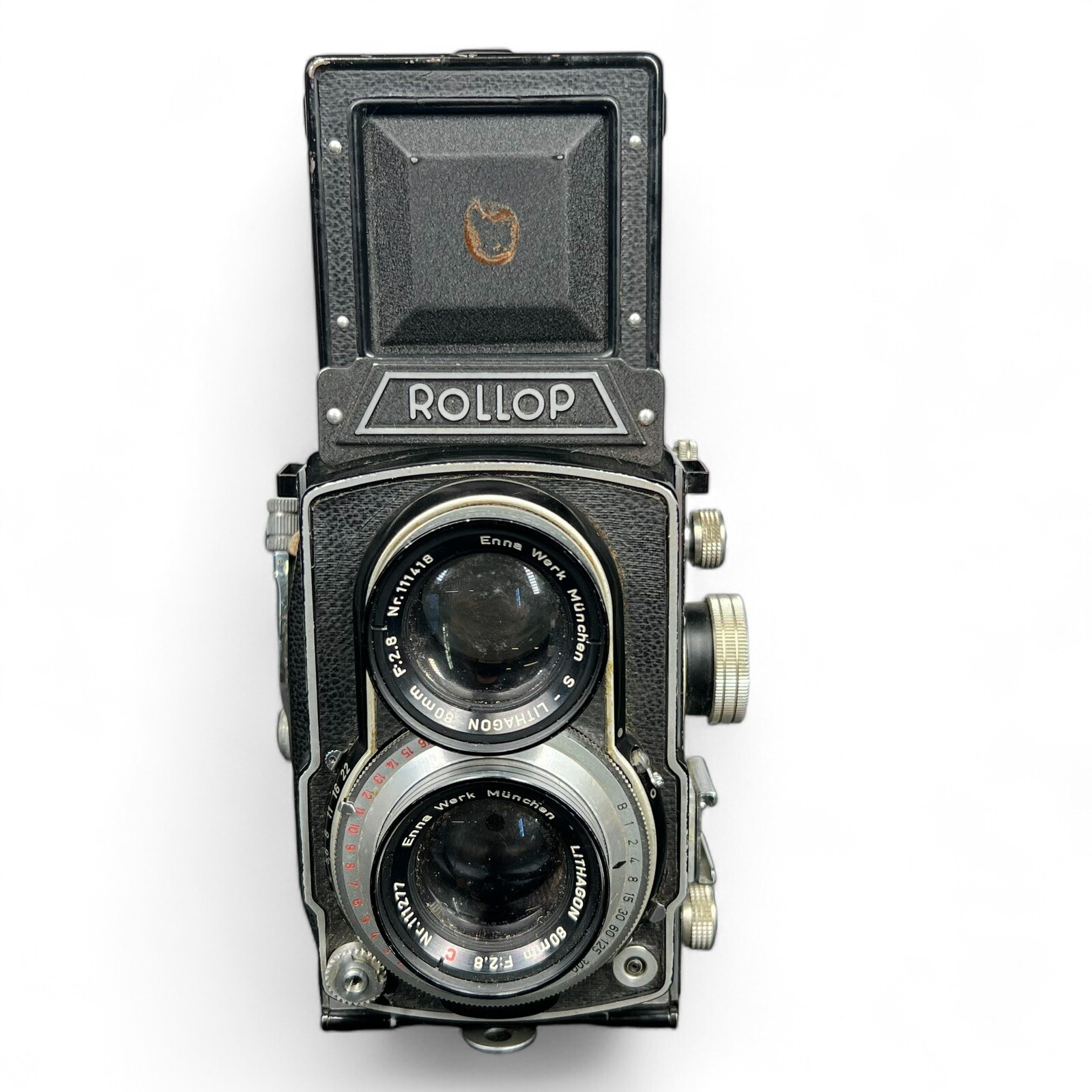 VTG Lipca Rollop Film Camera f=8cm Lithagon Lens Clean