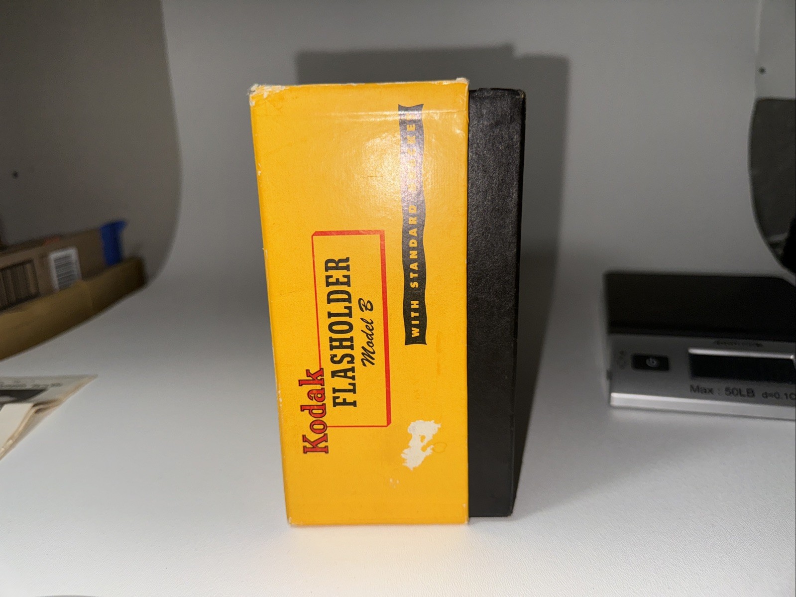 1950s Kodak Flash Holder Model B w/ Standard Bracket Original Box | NO bulb