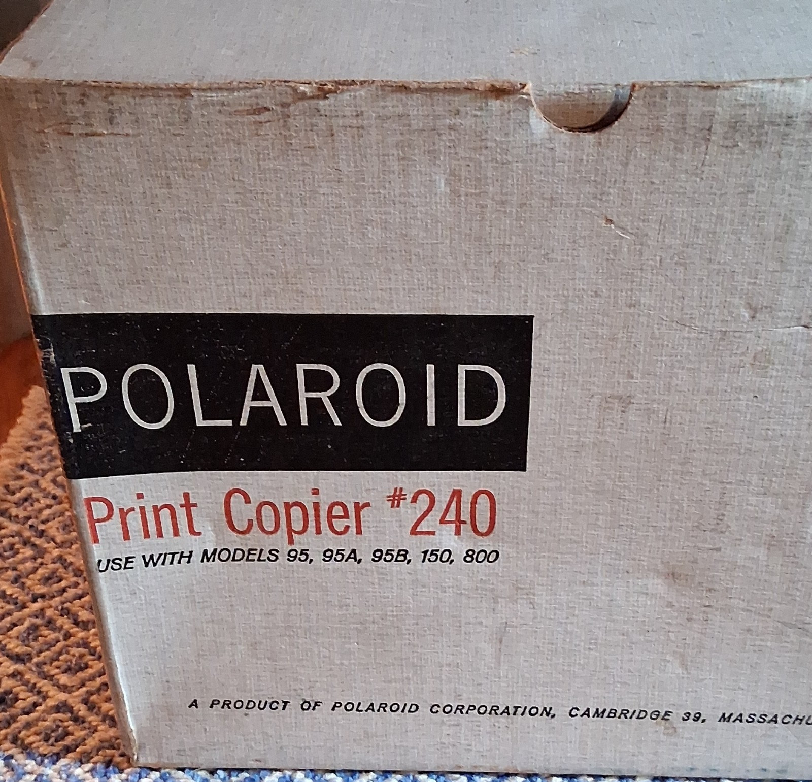 Polaroid Print Copier 240 for Land Cameras Models 95 95A 95B 150 800