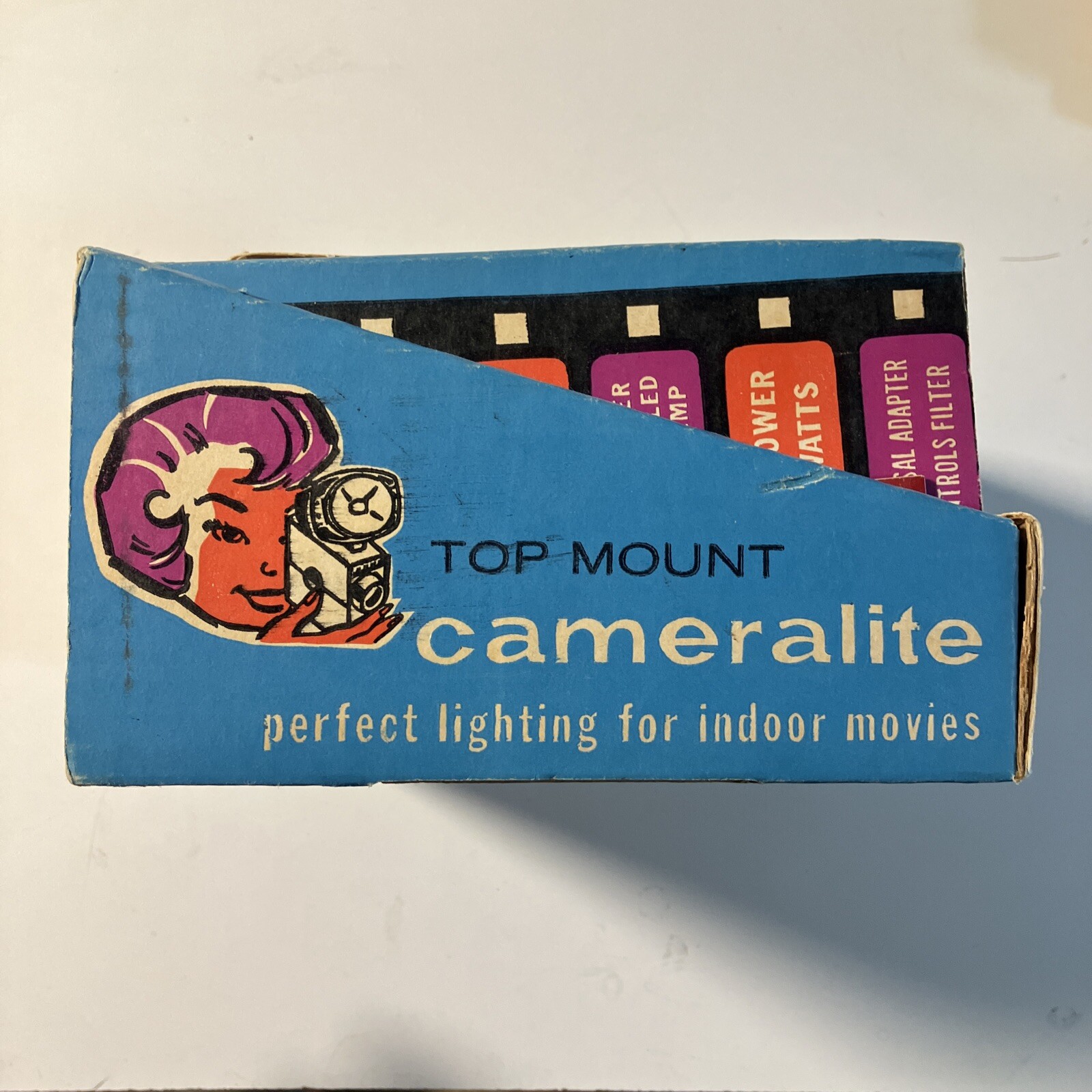 Hollywood Cameralite Top Mount Light For Super 8 Cameras Brand New In The Box