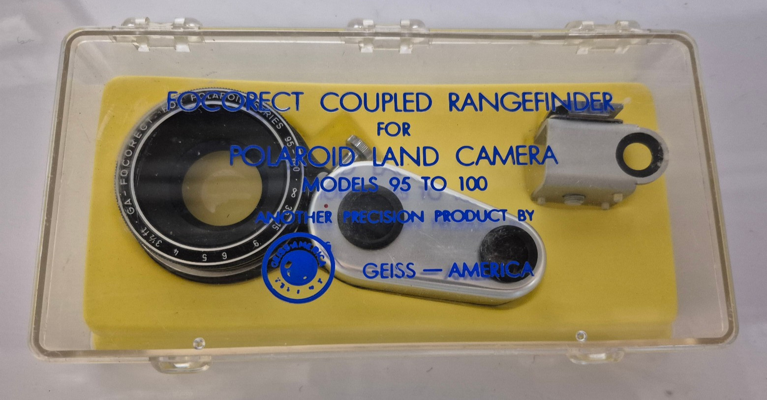 Geiss-America Focorect Coupled Rangefinder for Polaroid Land Models 95-100