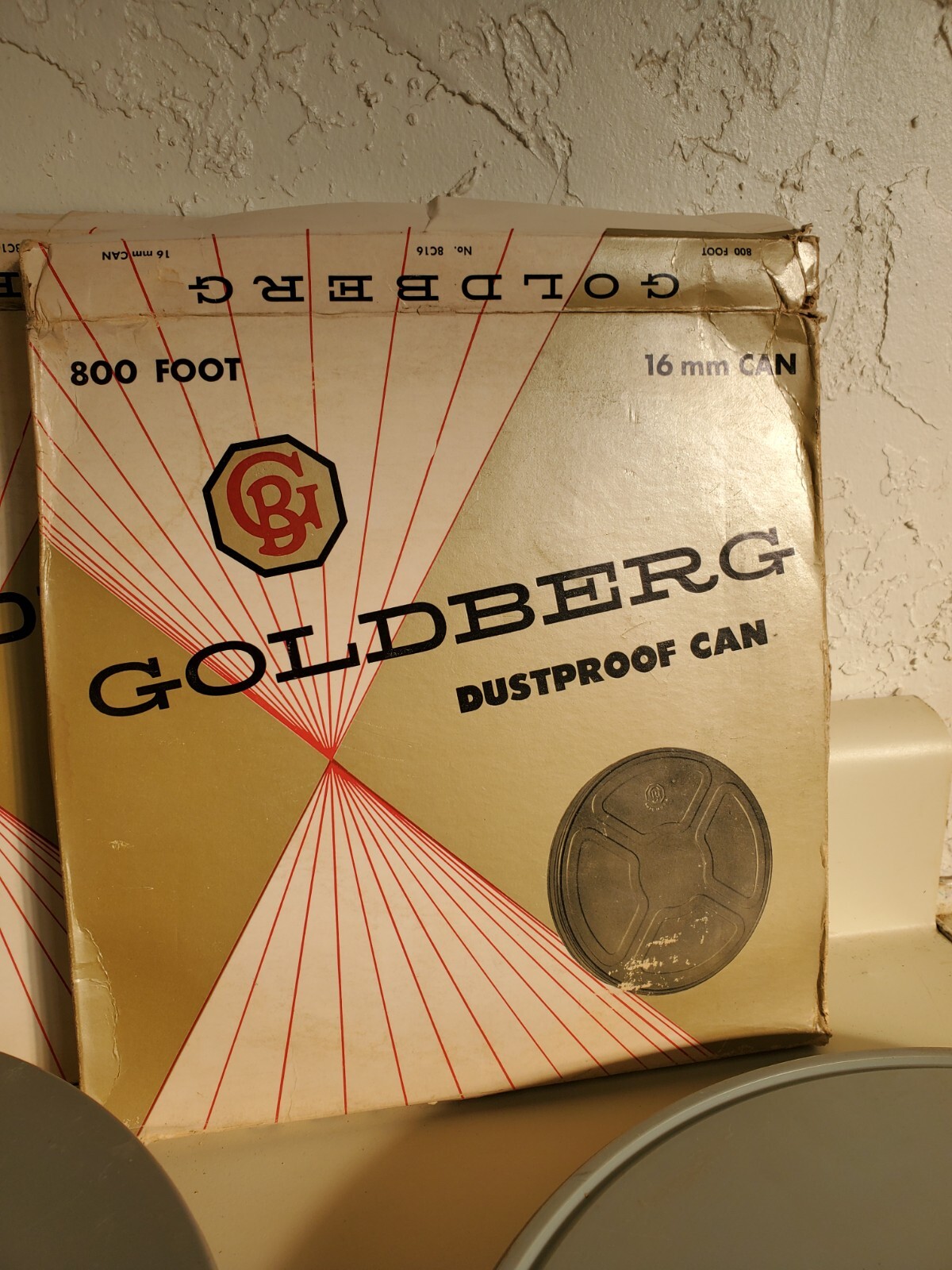 3 Goldberg 8mm Film Dustproof Can W/ Take Up Reel, 4 No Brand, Etc.