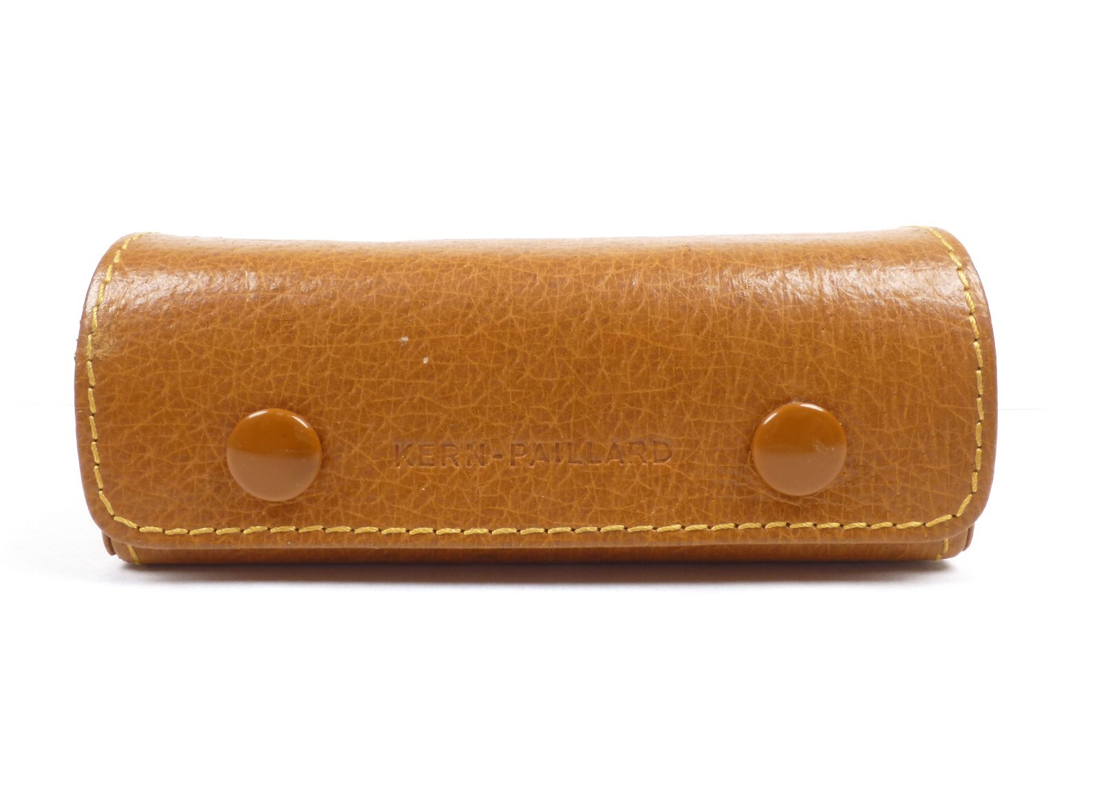 Kern Paillard Bolex Leather Lens Case 4.75″ x 1.75″ x 1.75″