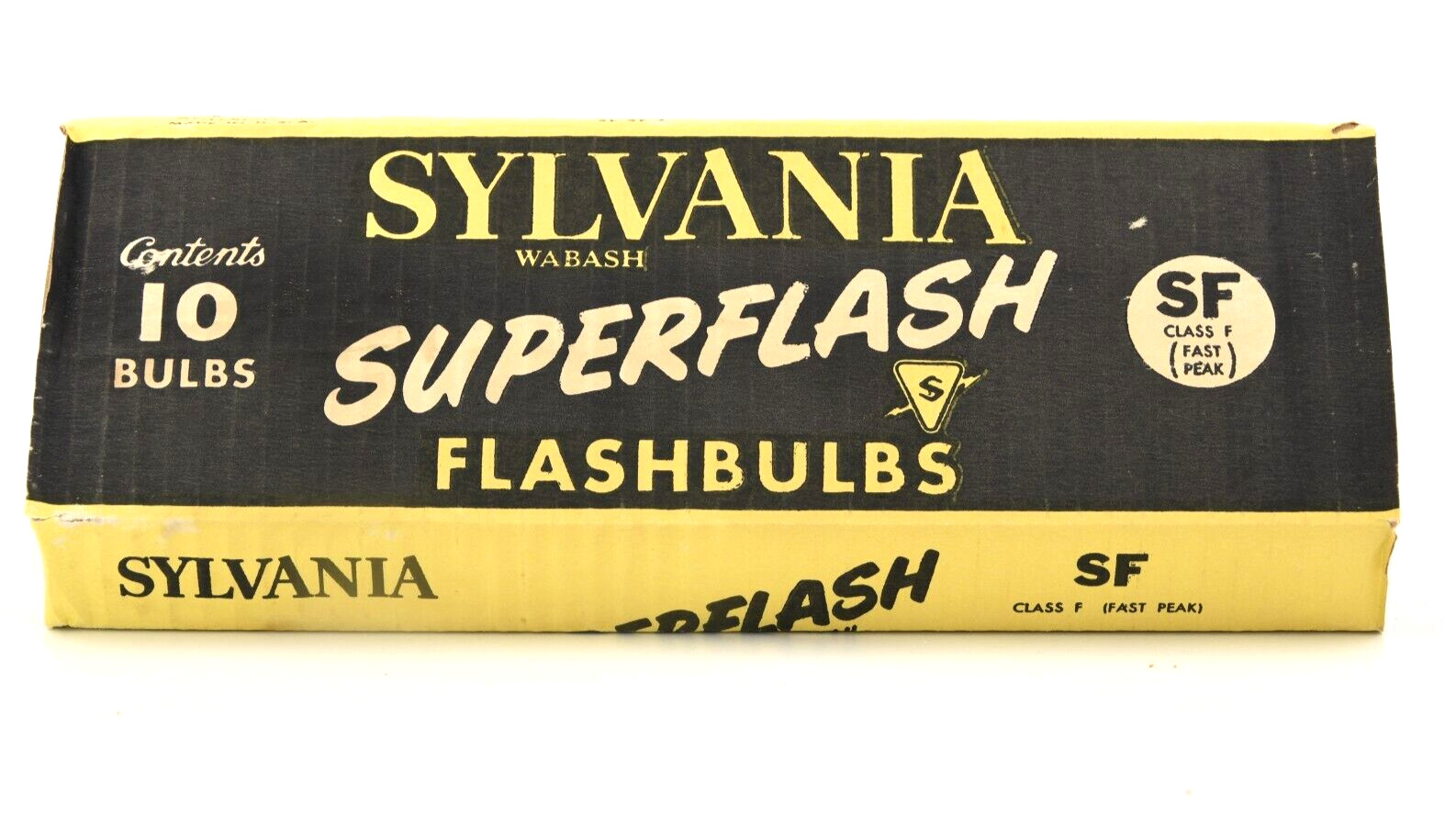 10 Vintage SYLVANIA SF Class F SUPERFLASH Photo flash Bulbs