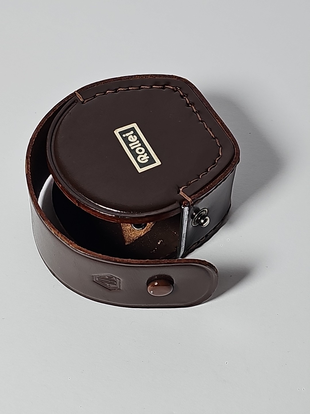 Vintage Rollei Leather Lens Case Mid-Century Germany
