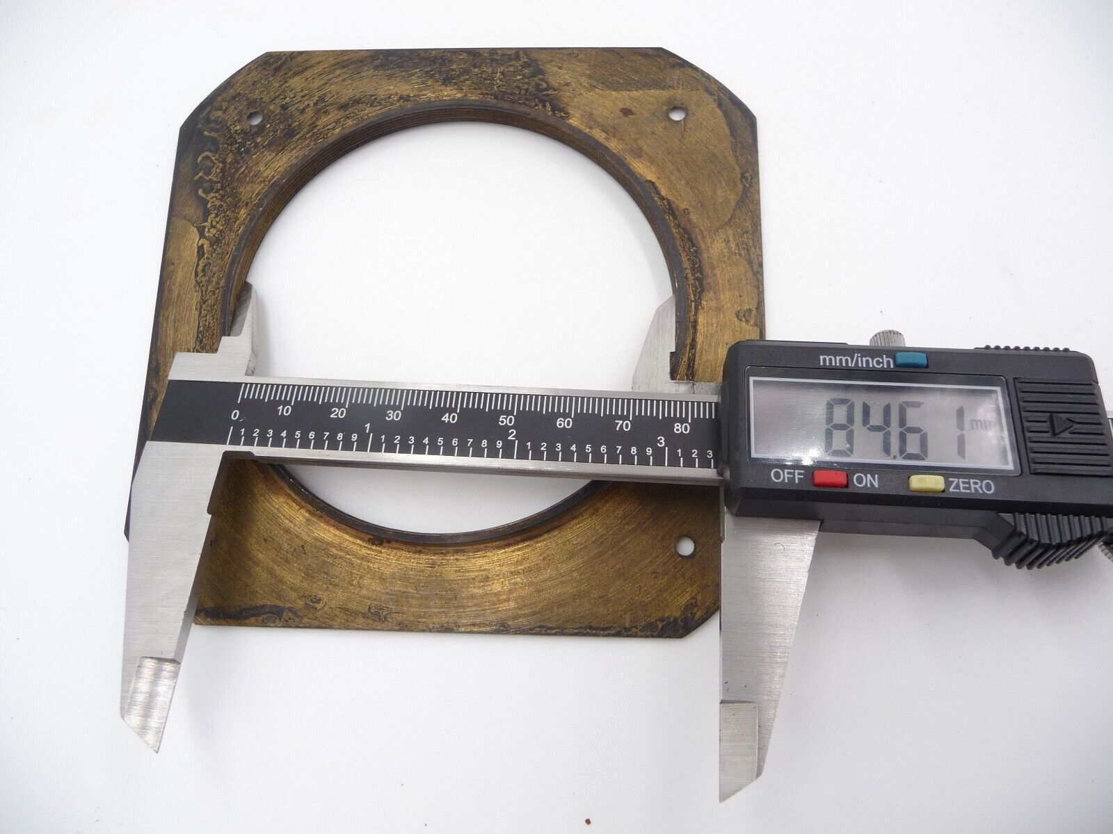 Brass Lens Flange 120x120mm with 85mm hole