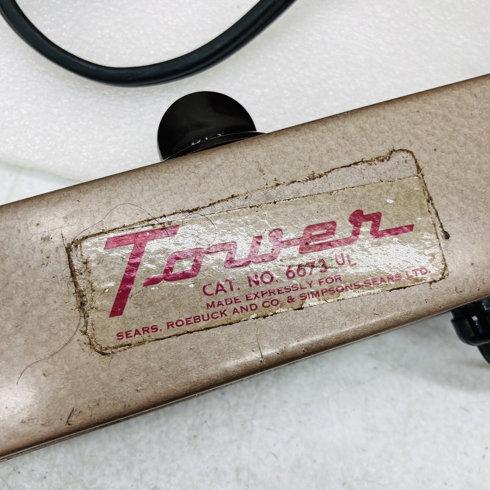VTG‼ Tower Sears Roebuck Photo Movie Light Bar 6673 w/ Case 4-Bulb WORKS • VGUC‼