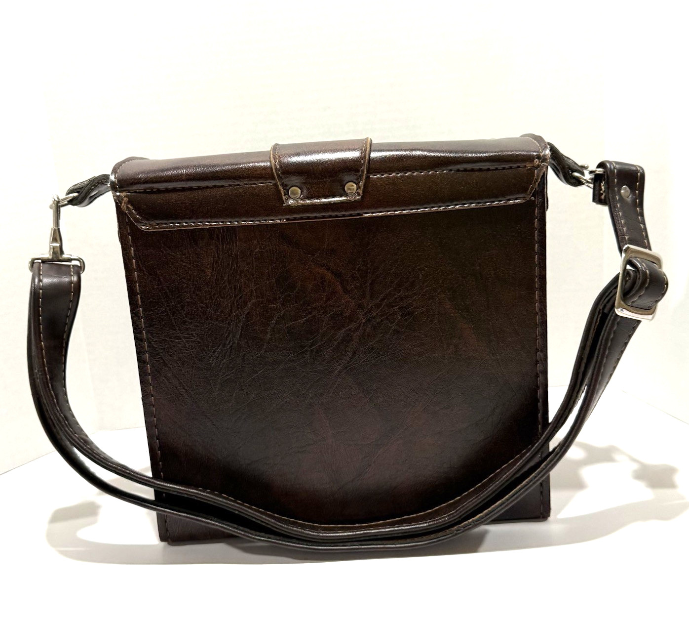 Vintage Camera/Camcorder Case, Hard Leather Two Locking Pockets With Two Keys