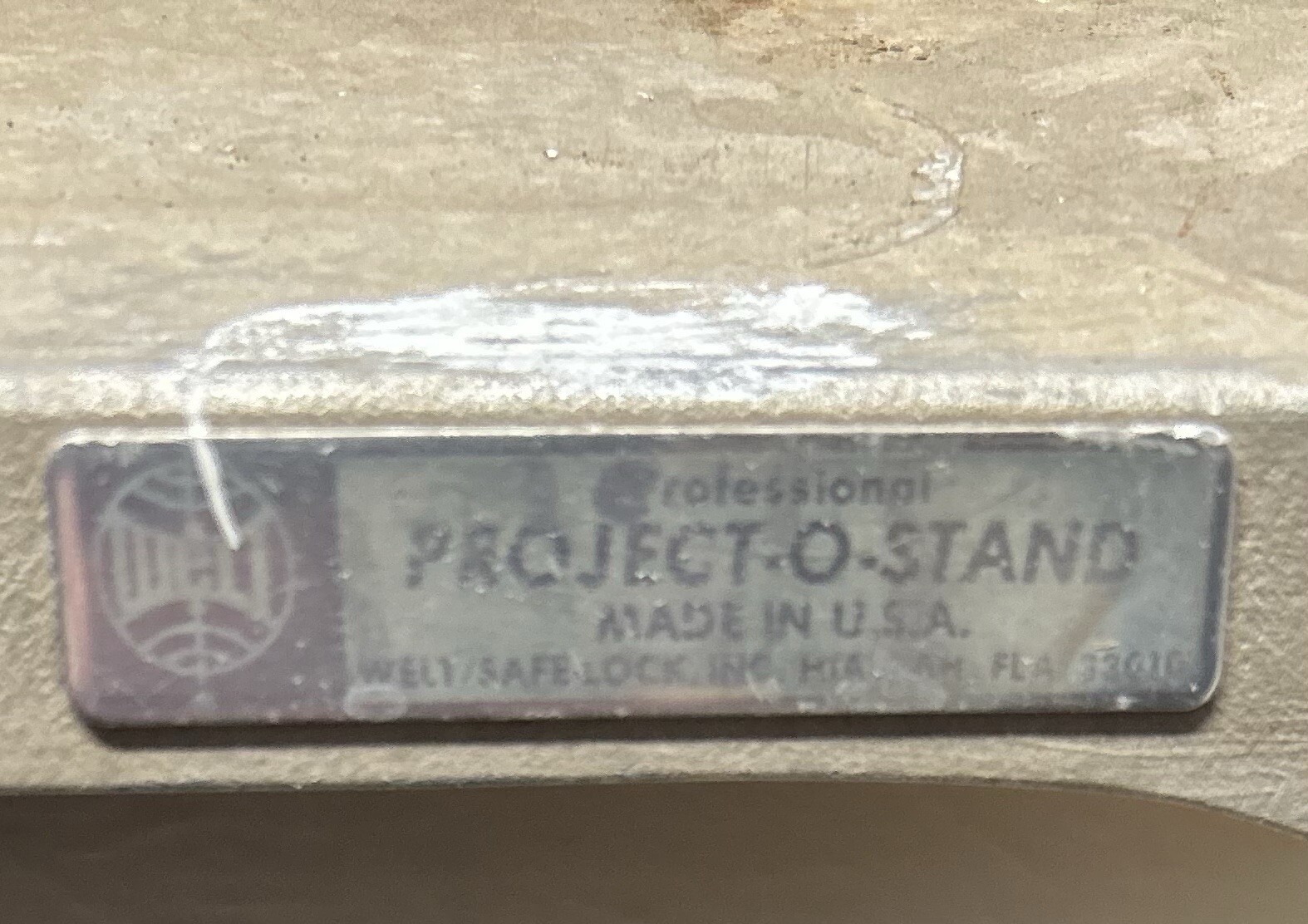 Vtg Welt Safe-Lock Aluminum Professional Project-O-Stand Projector Table USA