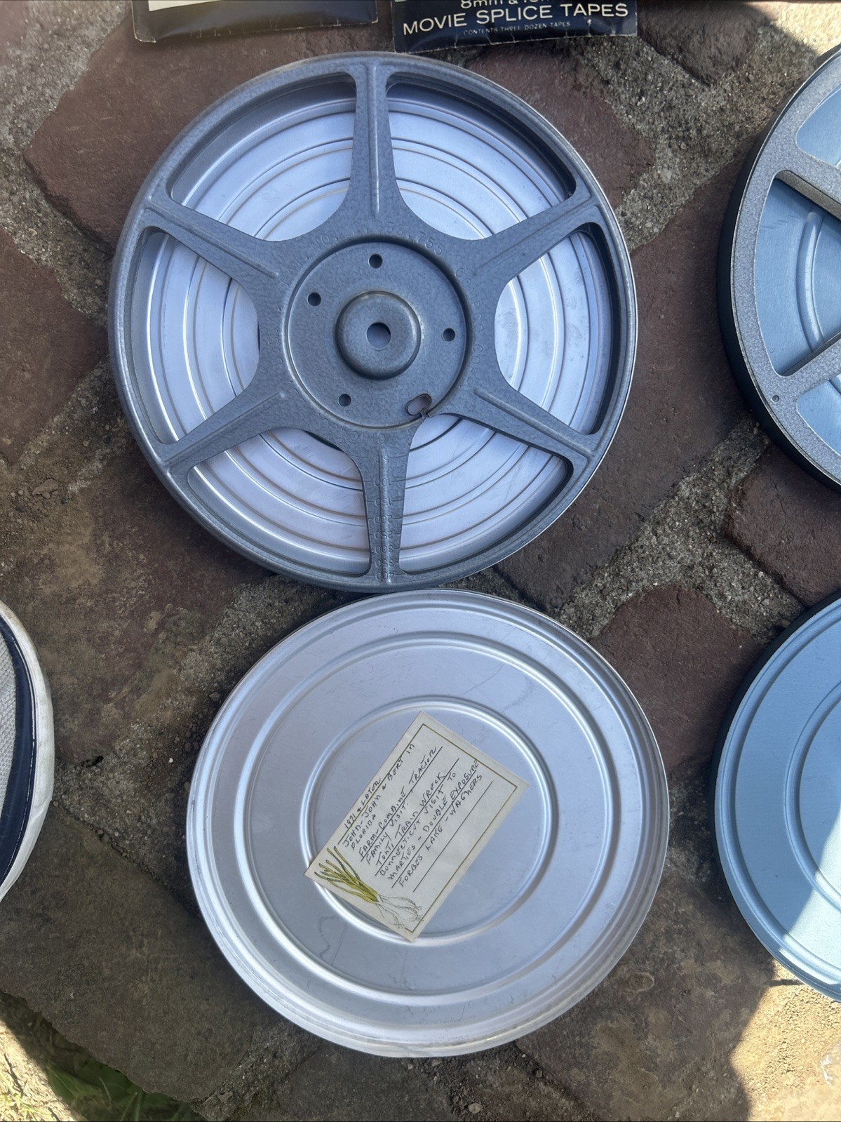 HP Quik Splice (5) Super 8 Film Reels And Cans Goldberg Dual 8 Film Reels