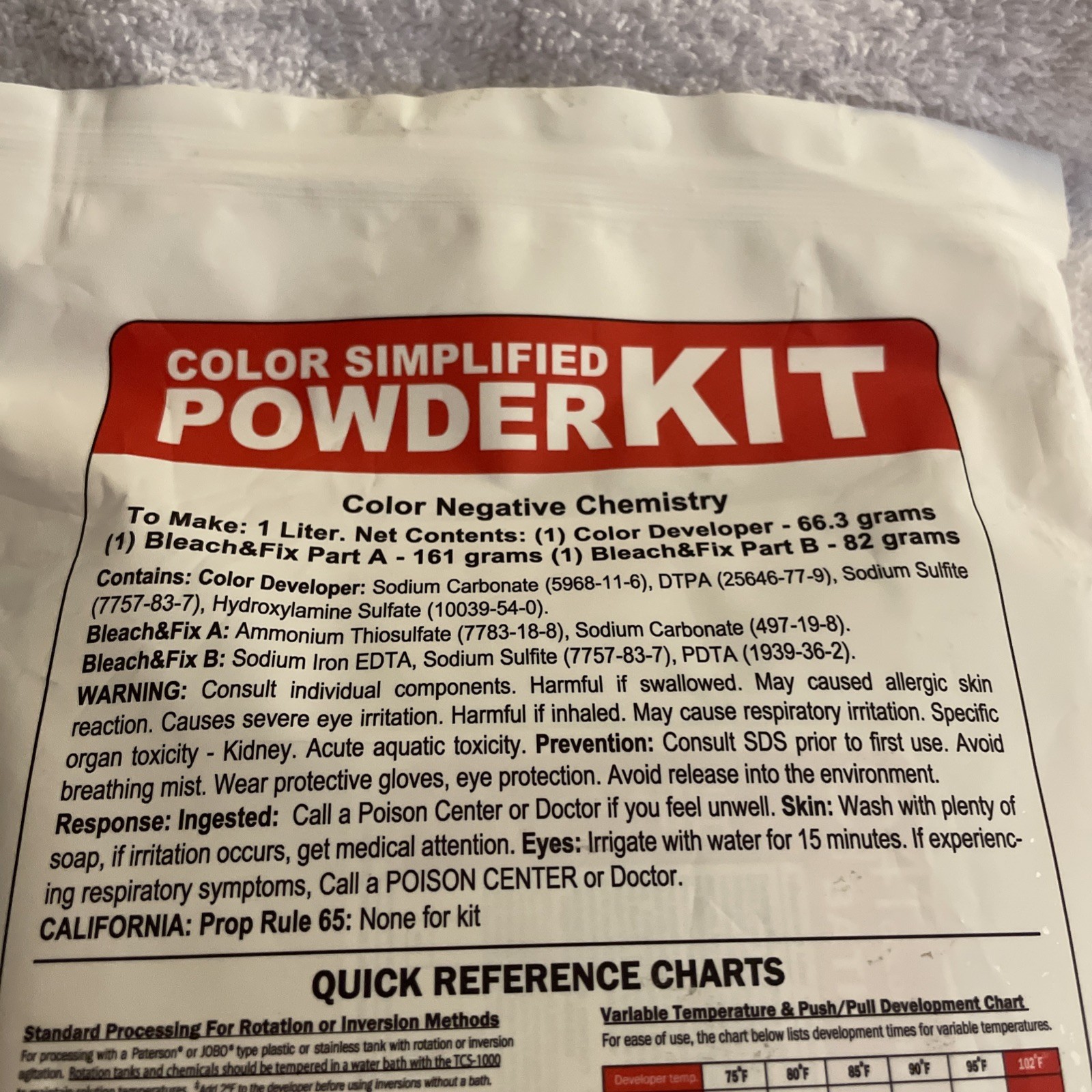 New CineStill Cs41 Color Simplified 2 Bath C 41 Powder Kit for Color Negatives