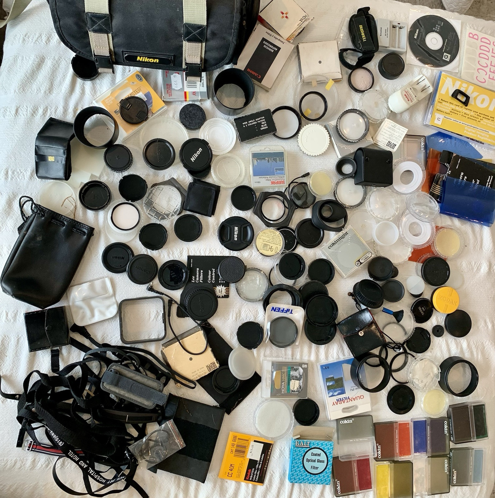 Lot of Vtg Photo Accessories Nikon Pentax Canon