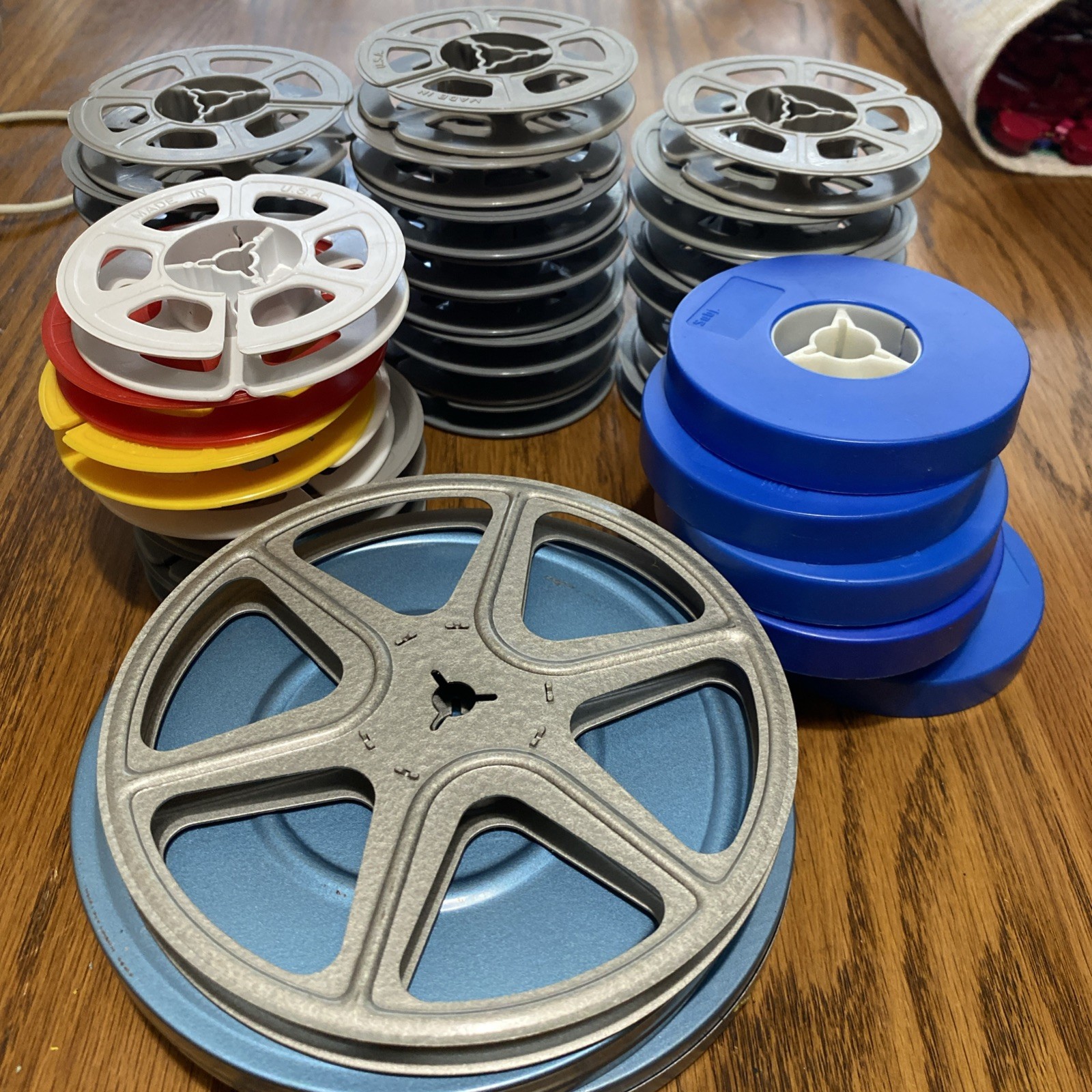 Vtg 38 Set – empty Reels 2 5” In Cases, 1 -5”, 7 – 29 3” empty reels 6 3” Cases
