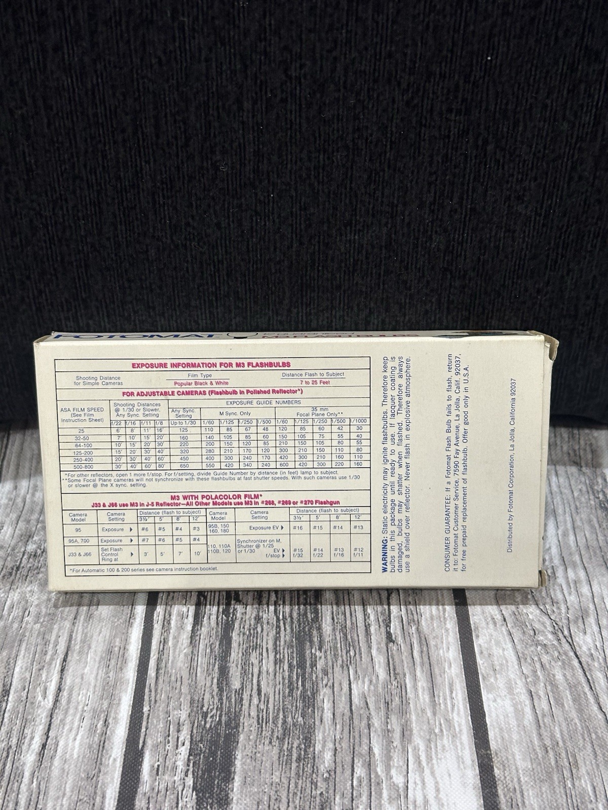 Fotomat 5B Flashbulbs Blue Flash (12 Bulbs in Pkg) Vintage