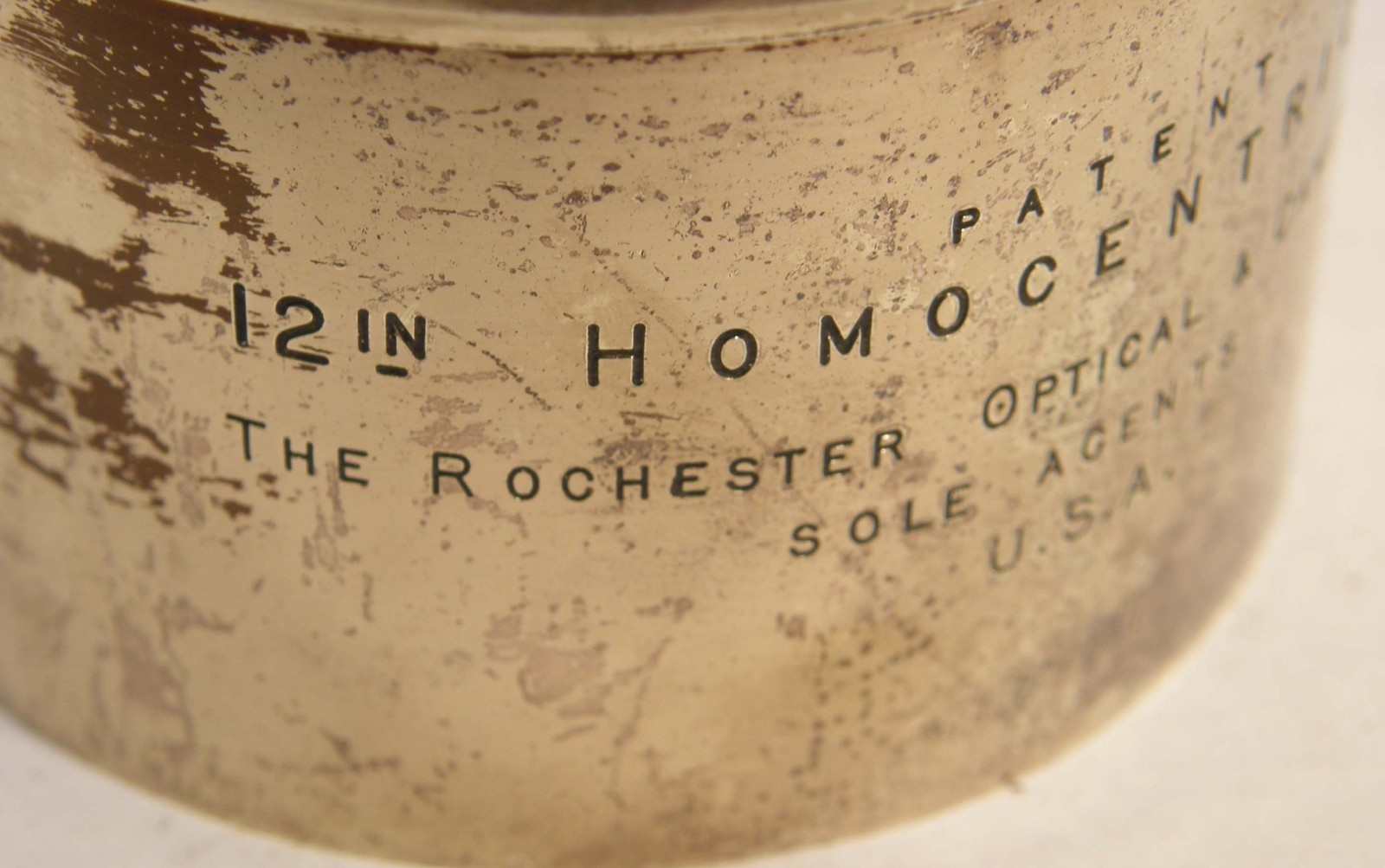 VINTAGE BRASS MOUNT ONLY 12in/1:8 ROSS LONDON No 6118 4 HOMOCENTRIC LENS AS-IS