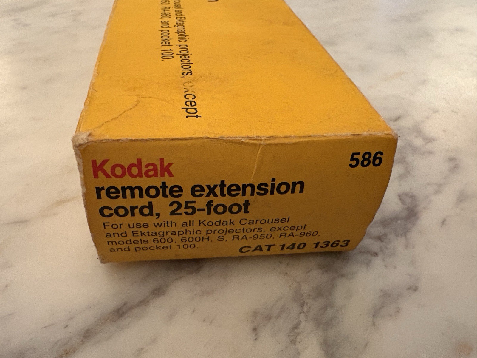 Vintage Kodak 25-Foot Remote Extension Cord – CAT 140 1363 (586) w/Original Box