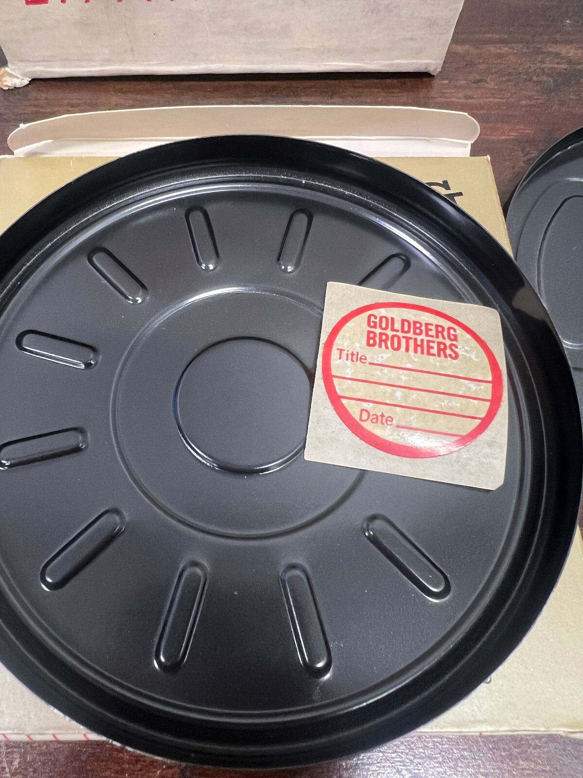 Lot of 12 Vintage Goldberg Brothers Dustproof Film Cans 8mm 200′ New Old Stock