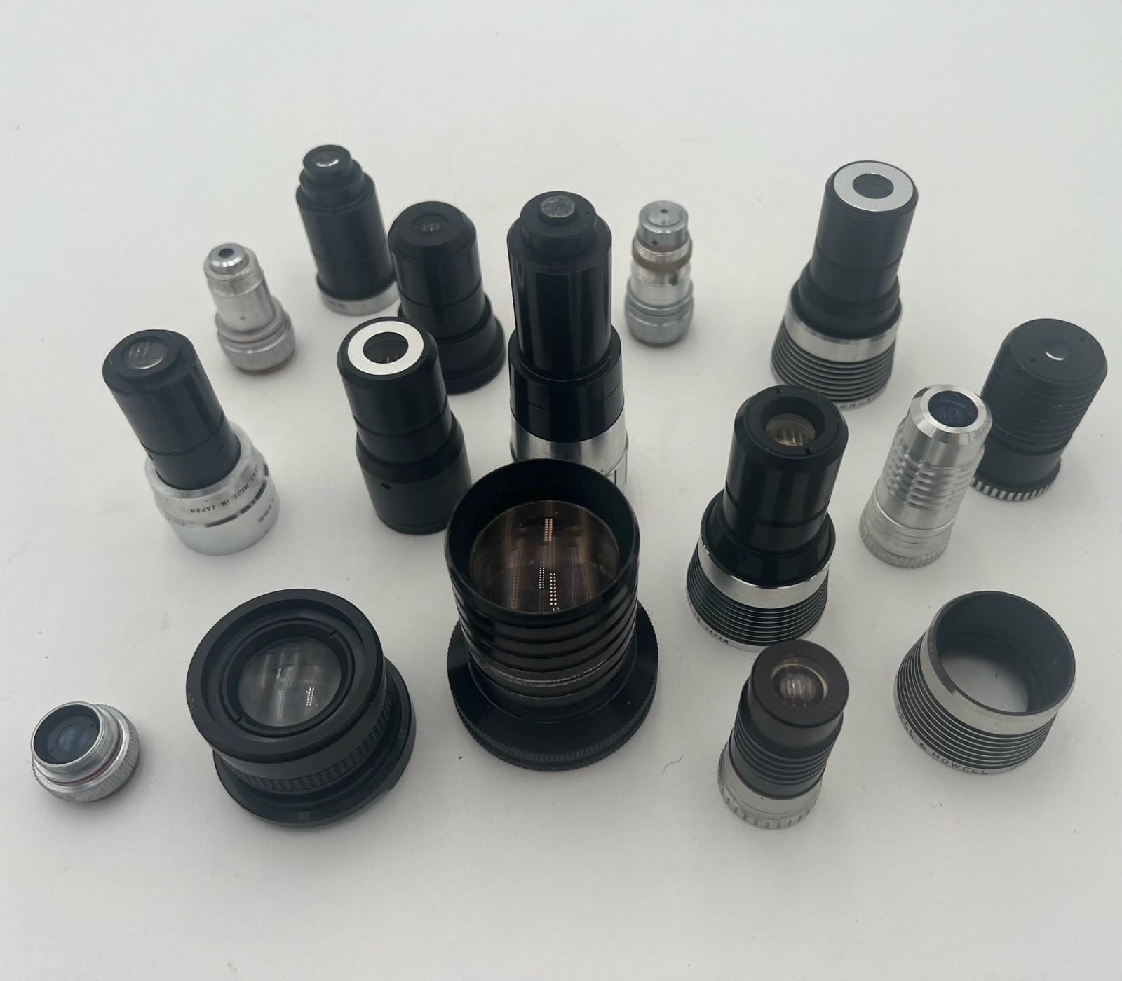 – LOT OF ASSORTED LENSES-PROJECTOR/CAMERA LENSES FOR PARTS/AS-IS