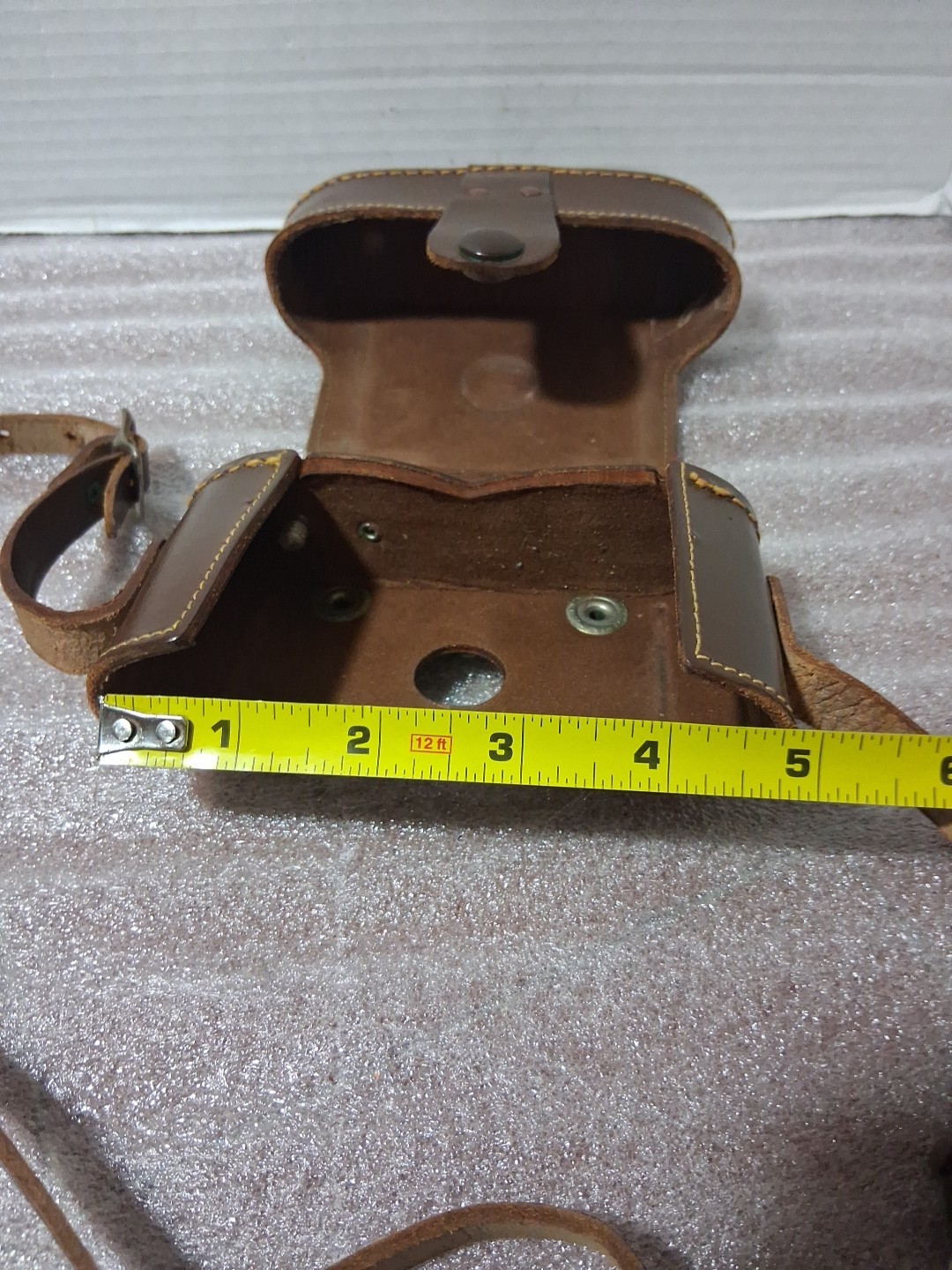 Vintage Ruko Built Rite Kase Leather Folding Camera Case