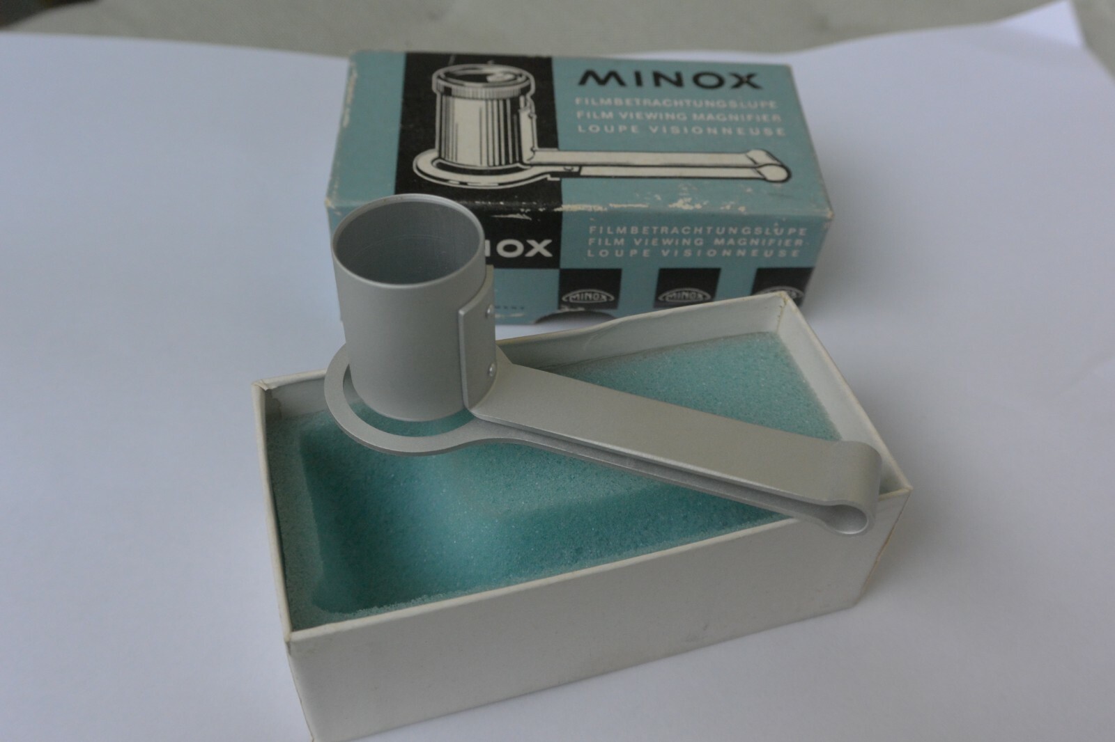 Vintage Minox Film Viewing Magnifier In Original Box