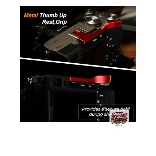 NEW Haoge Thumb Hand Grip for Sony α7Cii A7CR Camera Accessory Red Metal Hot