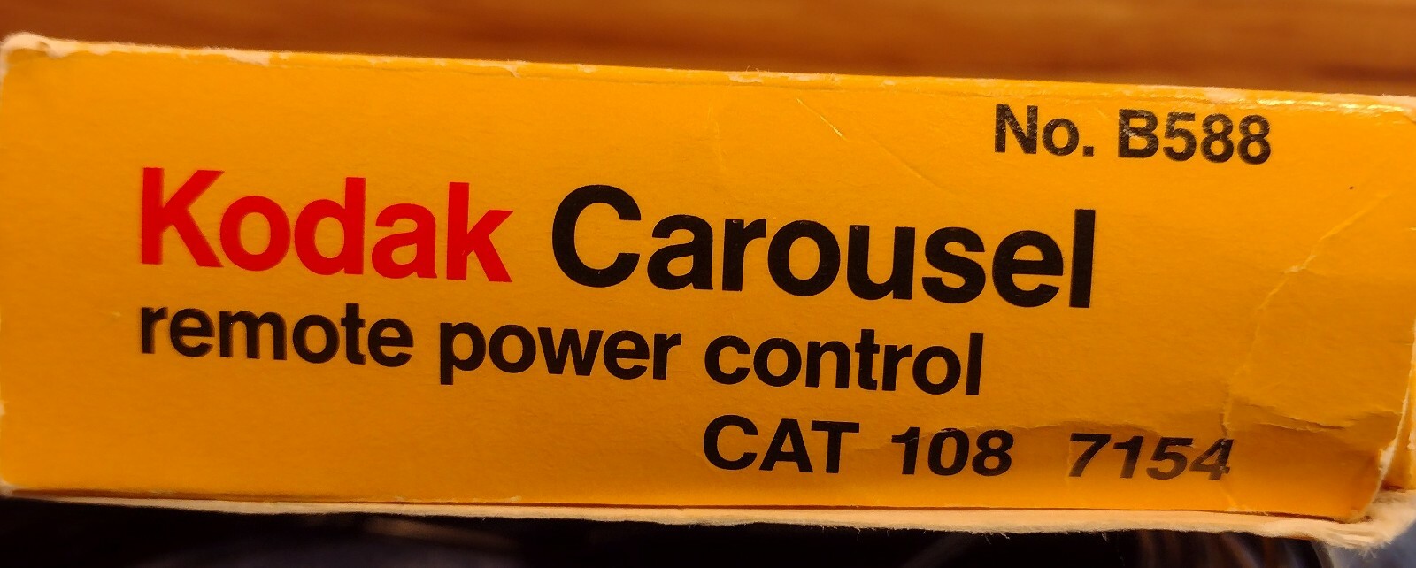 KODAK SLIDE CAROUSEL REMOTE POWER CONTROL # B588 CAT 108- 7154