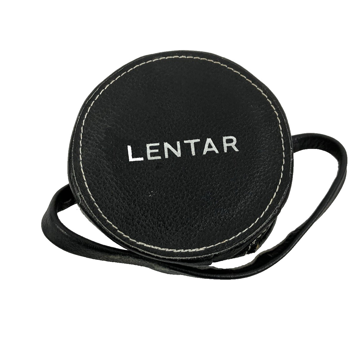 Vintage Lentar Lens Case Black Leatherette Strap Replacement Camera Lens Case