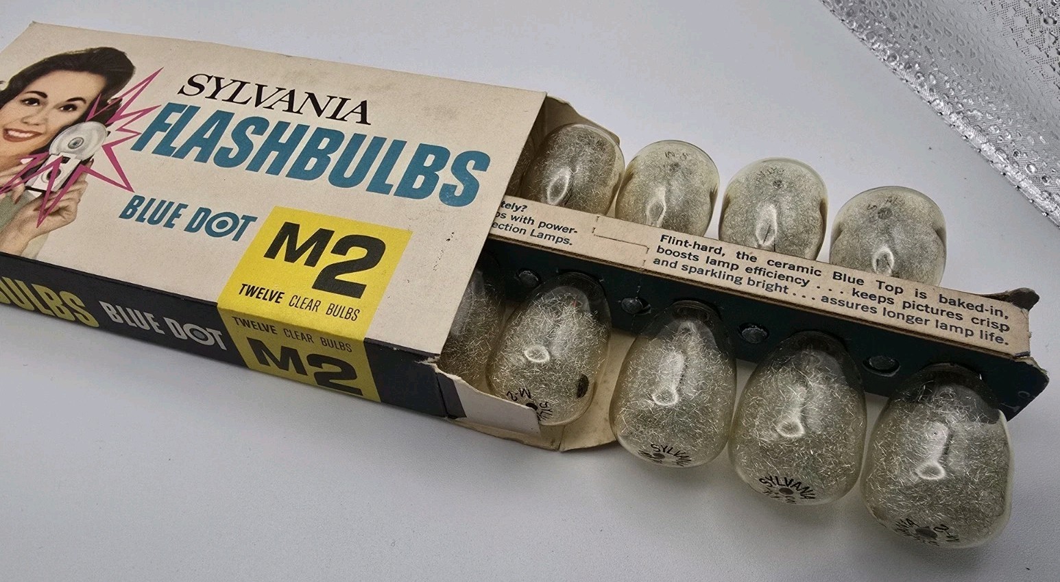 Sylvania Flashcube Flashbulb Blue Dot Super 10 Flip Super Flash M2 No. 0 M3B Lot