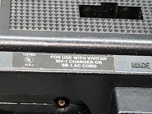 VIVITAR 202 Electronic Flash Auto Exposure for MV-1 Charger or SB-1 AC cord