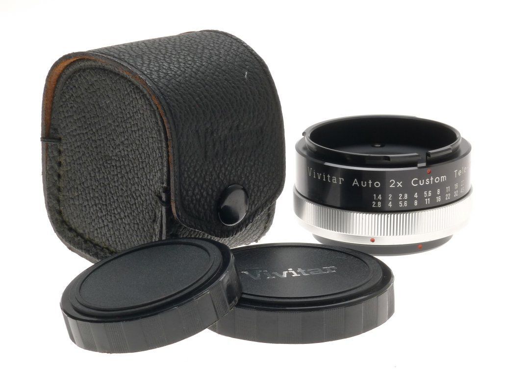 Vivitar auto 2x custom tele-converter model 2x-18 for zeiss icarex camera lens
