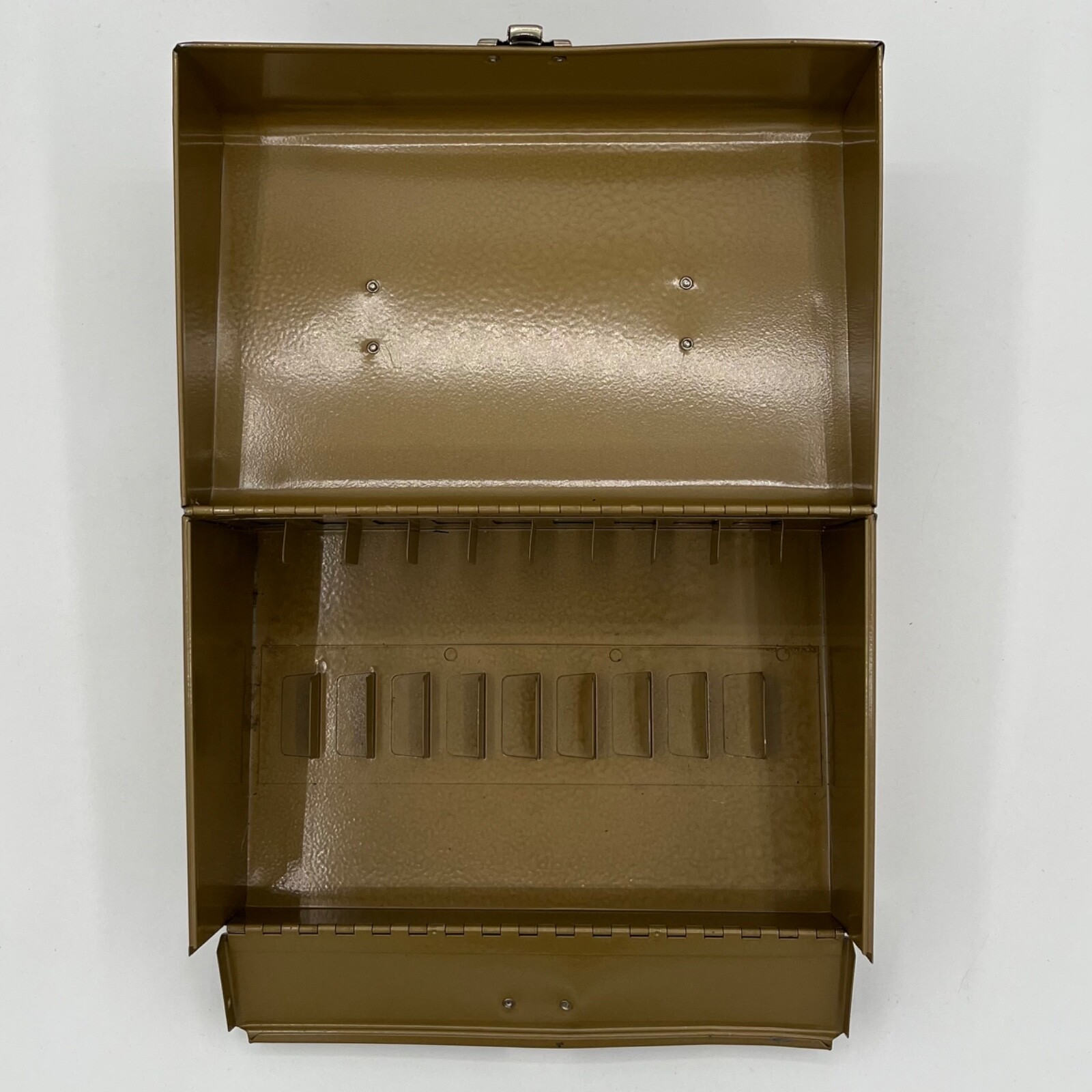 Vintage Gold BRUCE Logan DeLuxe 8mm Movie Reel Box 12 Reel Storage 1960s