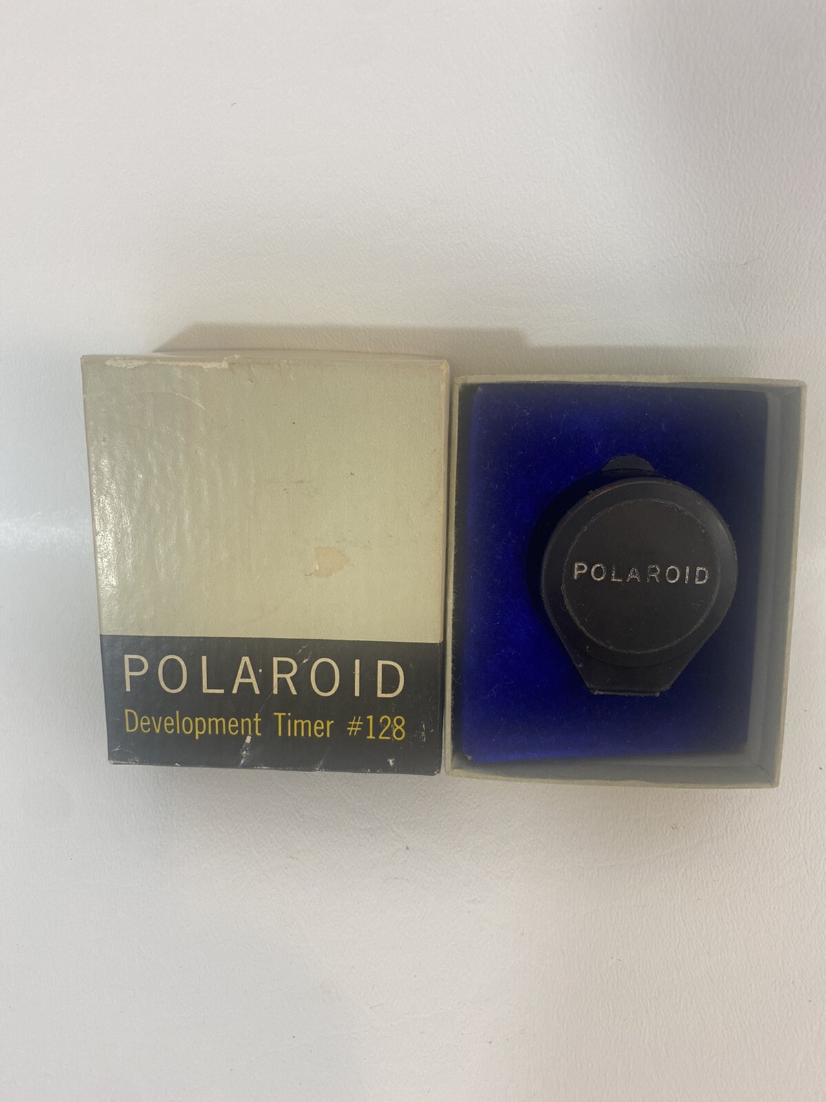 Polaroid Model 128 Development Timer with Snap Case Holder & Box TESTED Works