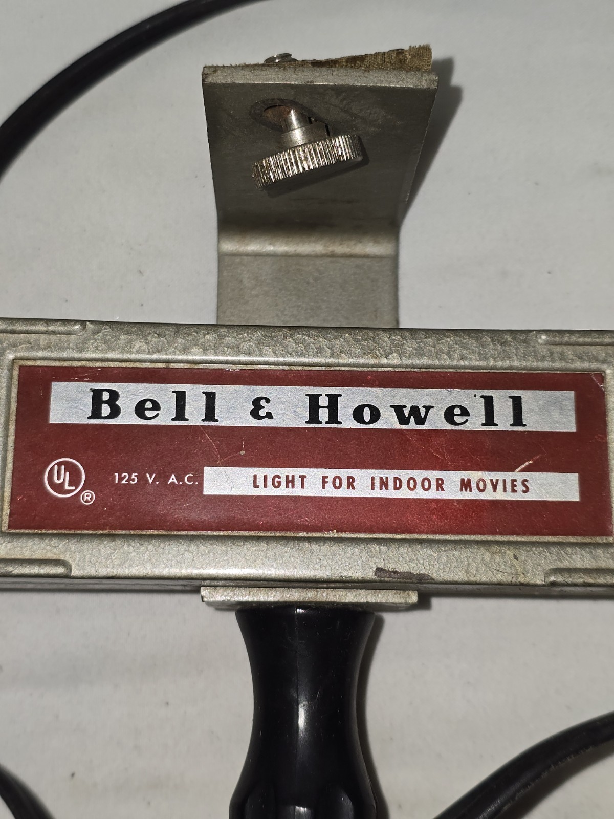 Bell & Howell Vintage Movie Light Bar Dual Head 375W Photoflood Indoor Film Lamp
