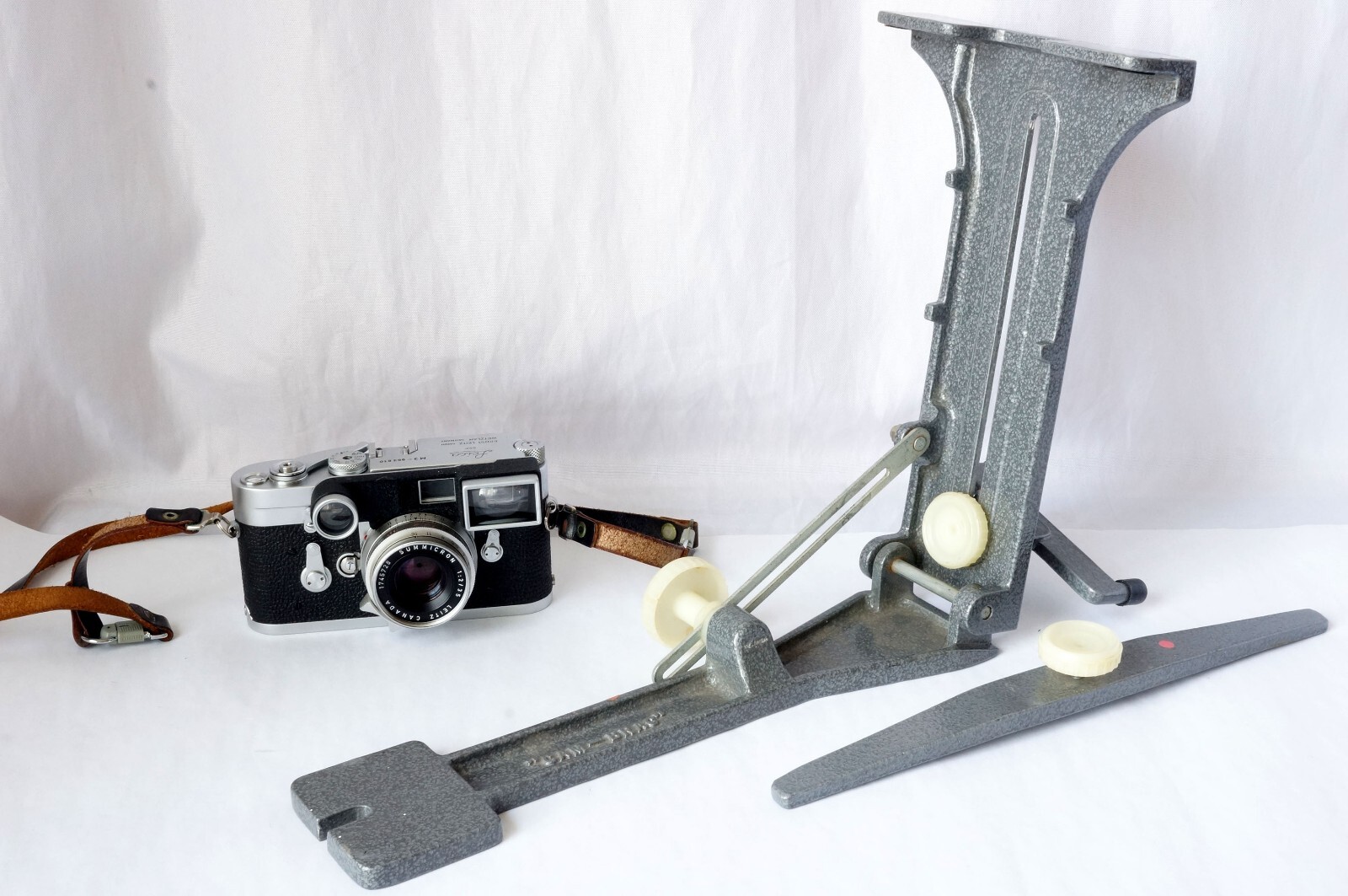 Vintage Camera Large Bracket Adjustable Unit for Leica M3 or other cameras Rare