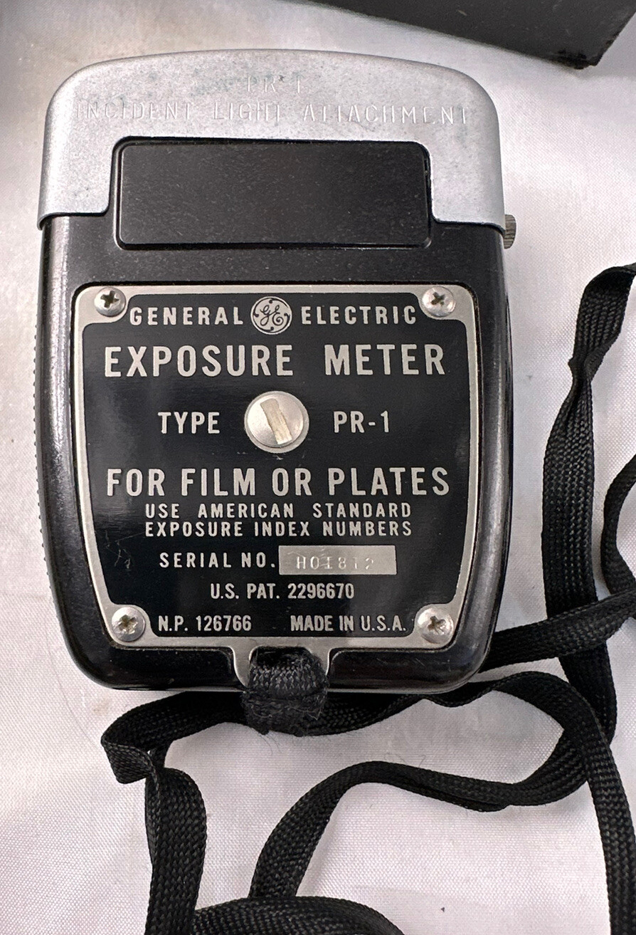 GE Exposure Meter Type PR-1 Light Meter Box For Parts or Display Only Vintage
