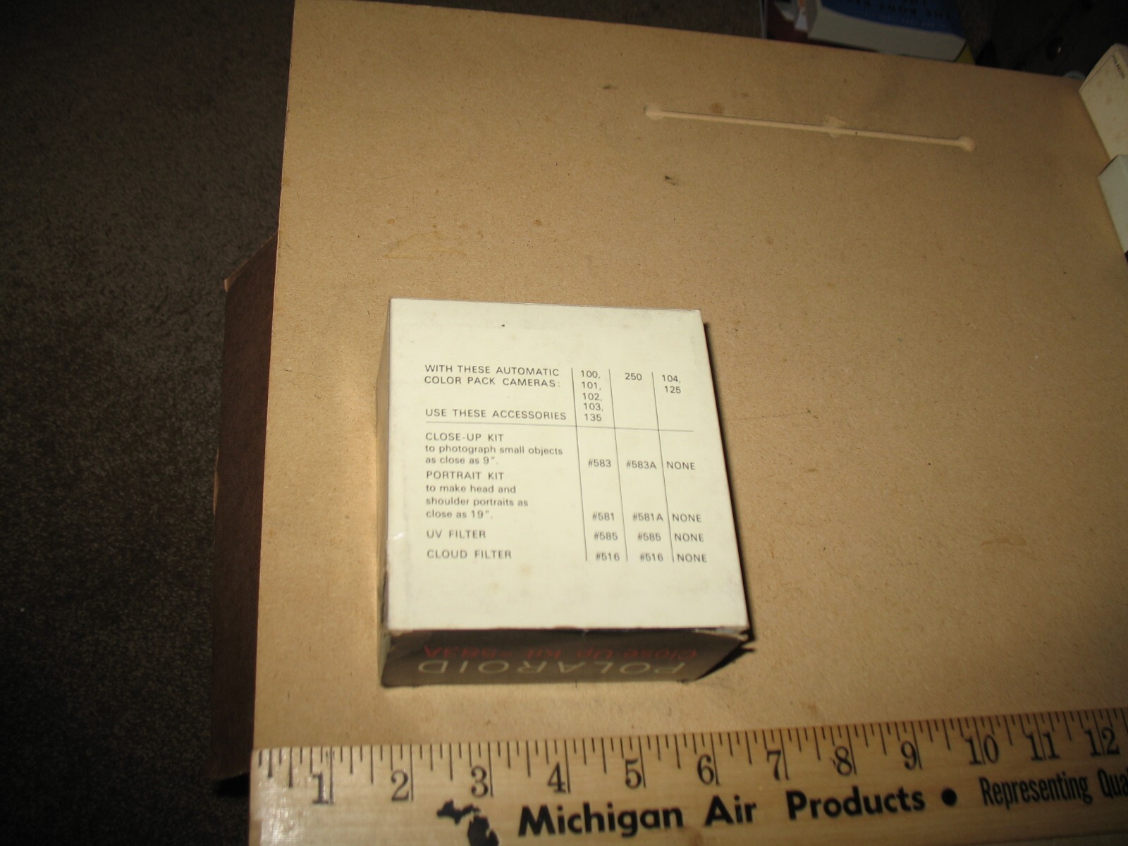 VTG NOS? POLAROID 250 CLOSE UP KIT #583A FOR AUTOMATIC 250 LAND CAMERA