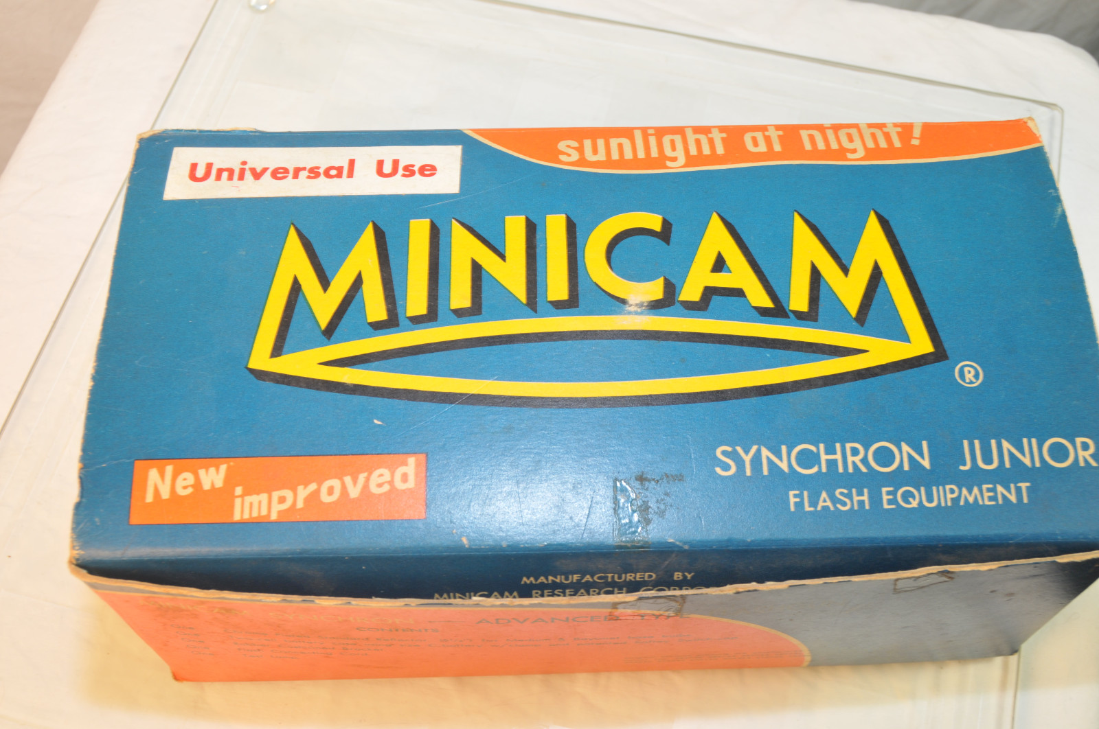 Vintage MINICAM SYNCHRON Flash Equipment with Original Box from 1950s Japan