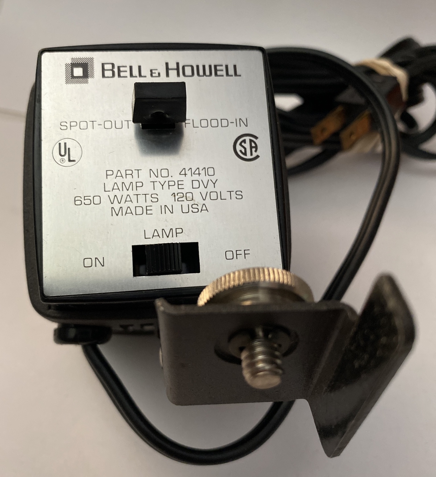 Vintage Bell & Howell Movie Lite #41410 For 440 Super 8 Camera In Box ~ Works!
