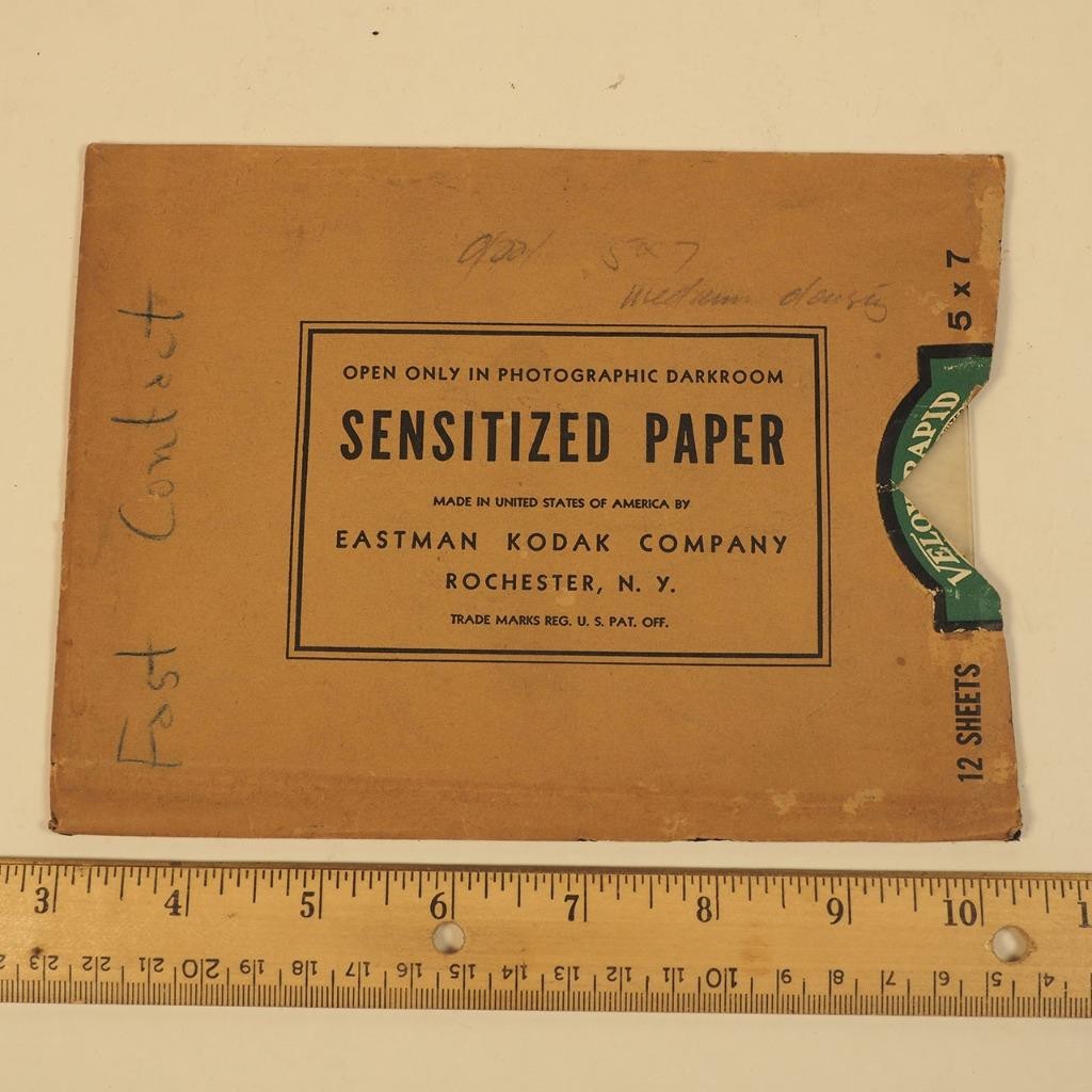 Kodak Sensitized Paper Envelope Advertising Design 1942