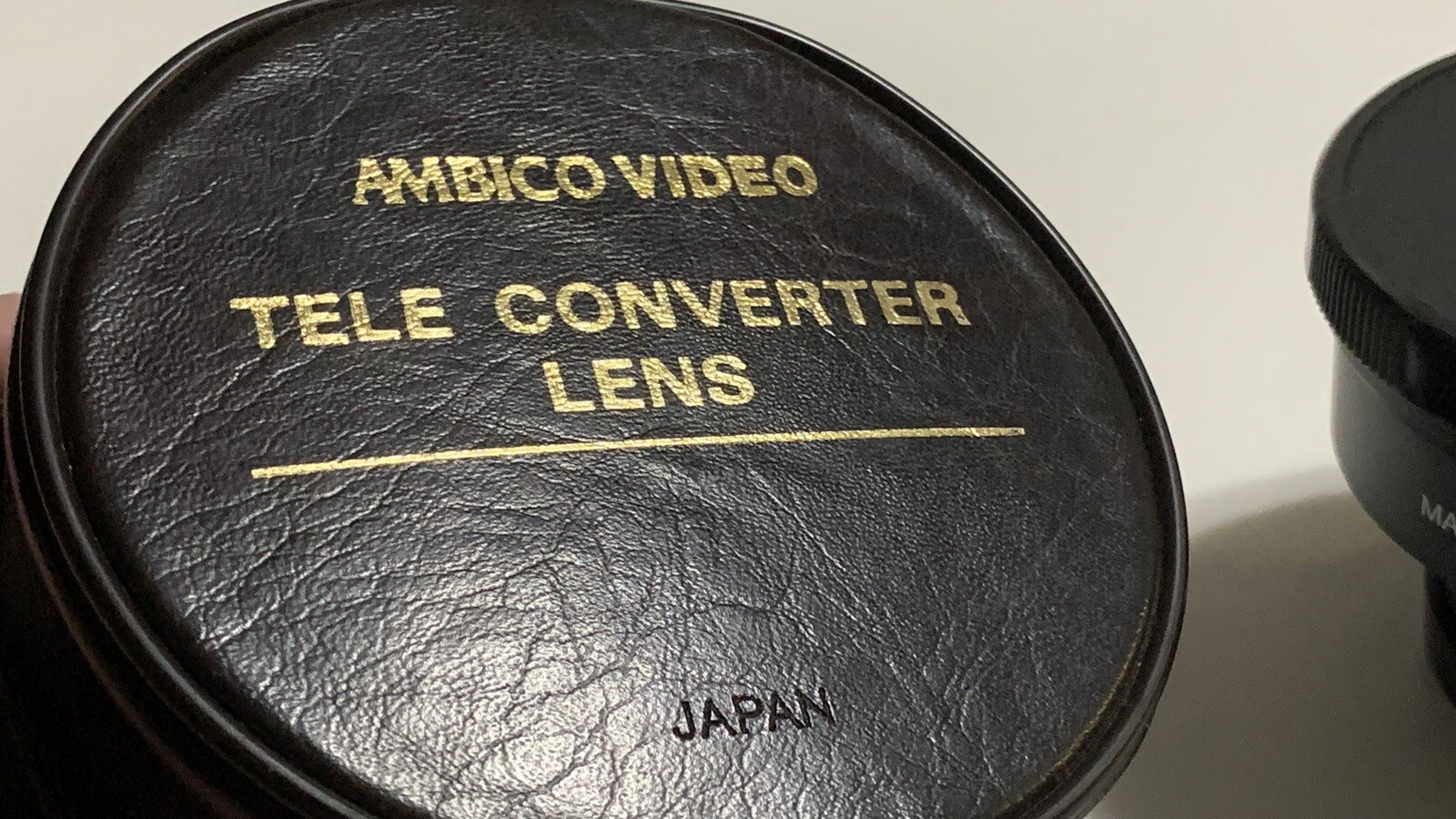 Ambico Video V-0312 1.5X Tele Converter Camera Lens W/ Case Made In Japan