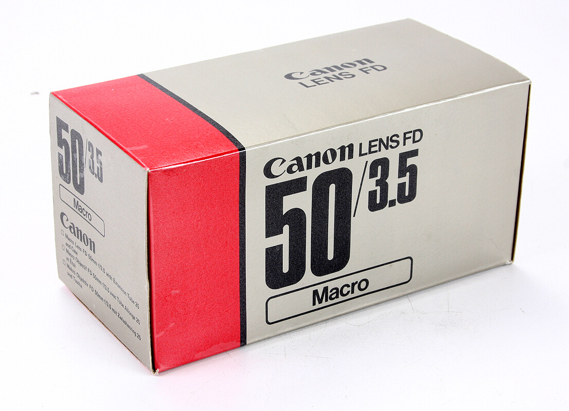 CANON BOX ONLY FOR 50/3.5 CANON FD MACRO/183995