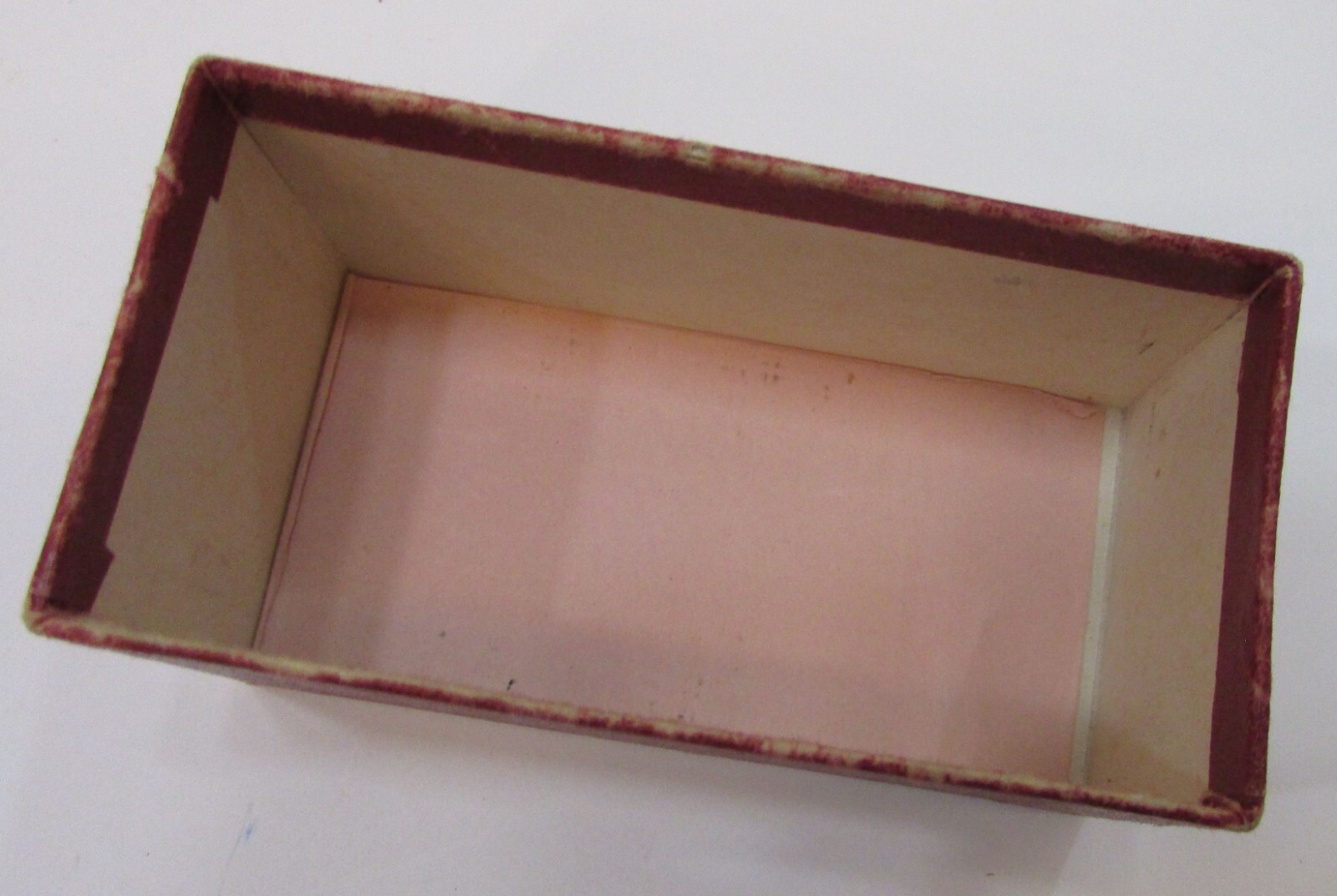 Empty Old 1900’s Leitz Cover Glass Plates Antique Red Cardboard Box Only NY USA
