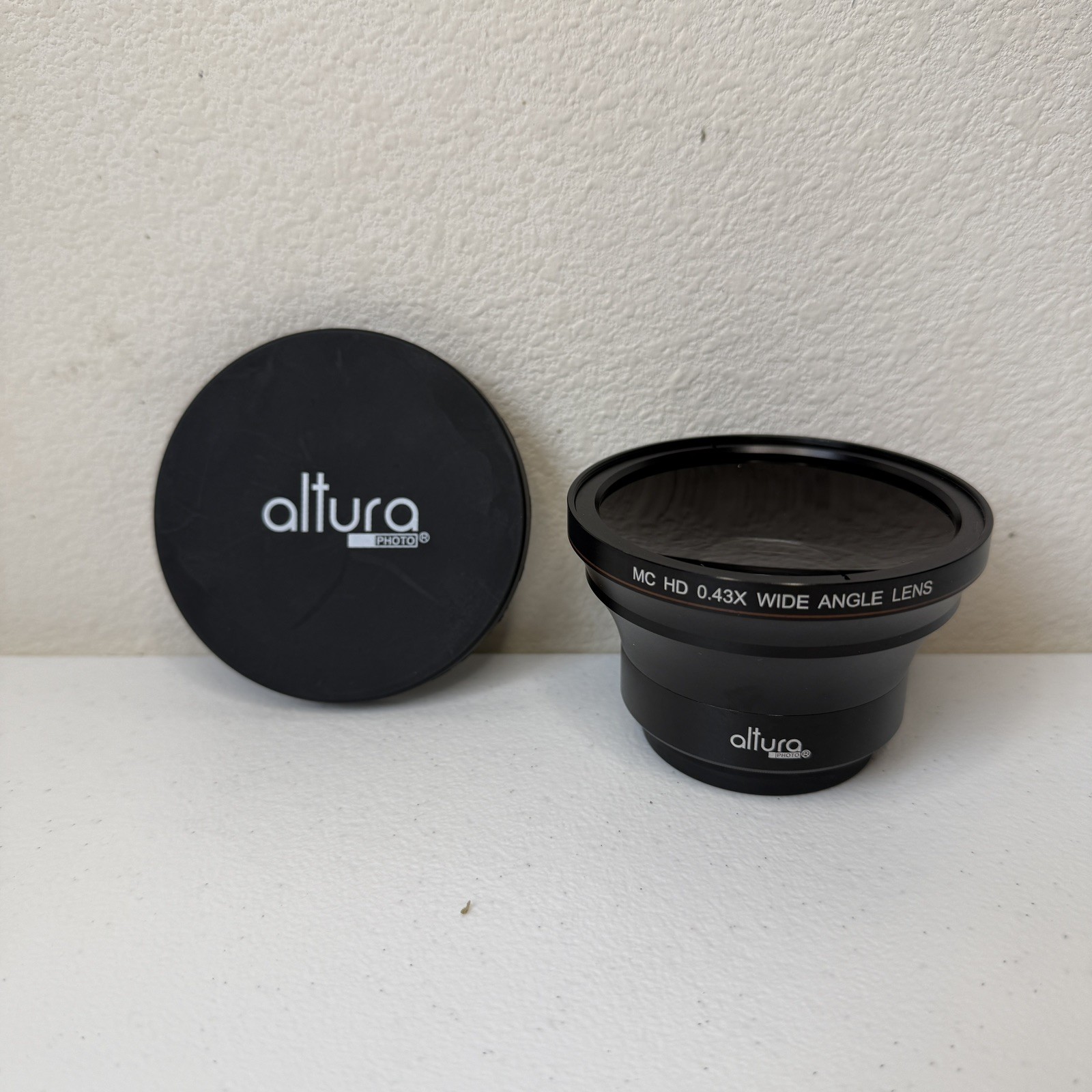Altura Photo 49mm MC HD 0.43X Wide Angle Super Macro Threaded Lens +Both Caps