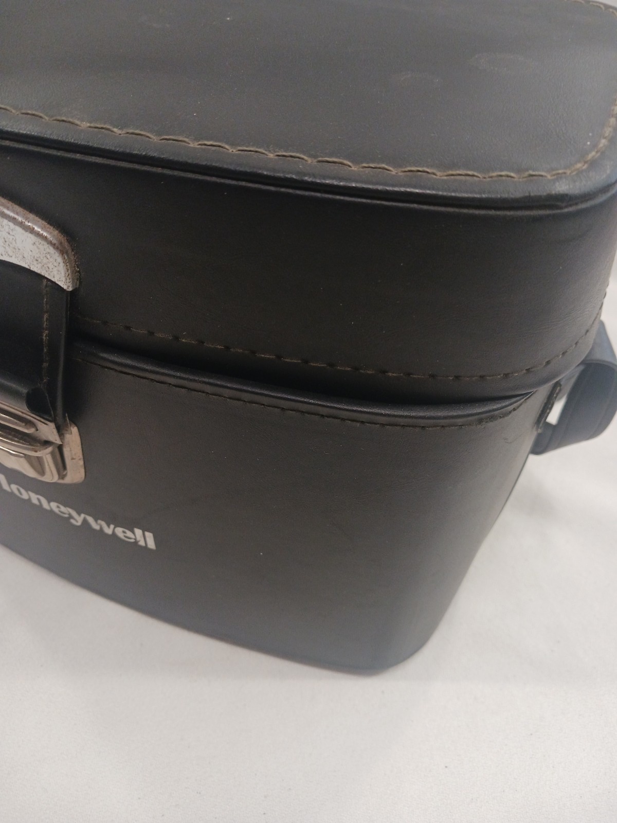 Vintage Pentax Honeywell Hard Camera & Lens Case 11″ x 6″ x 6″ Black Leather VGC