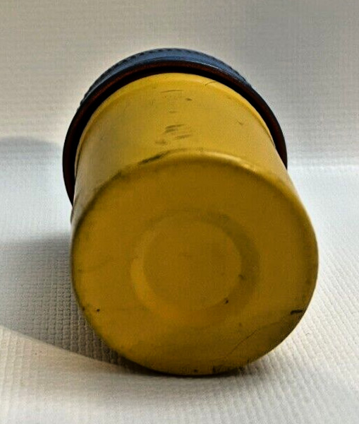 Kodak Empty Metal 35mm Film Canister (Yellow w/Blue Top) for Ektachrome Film